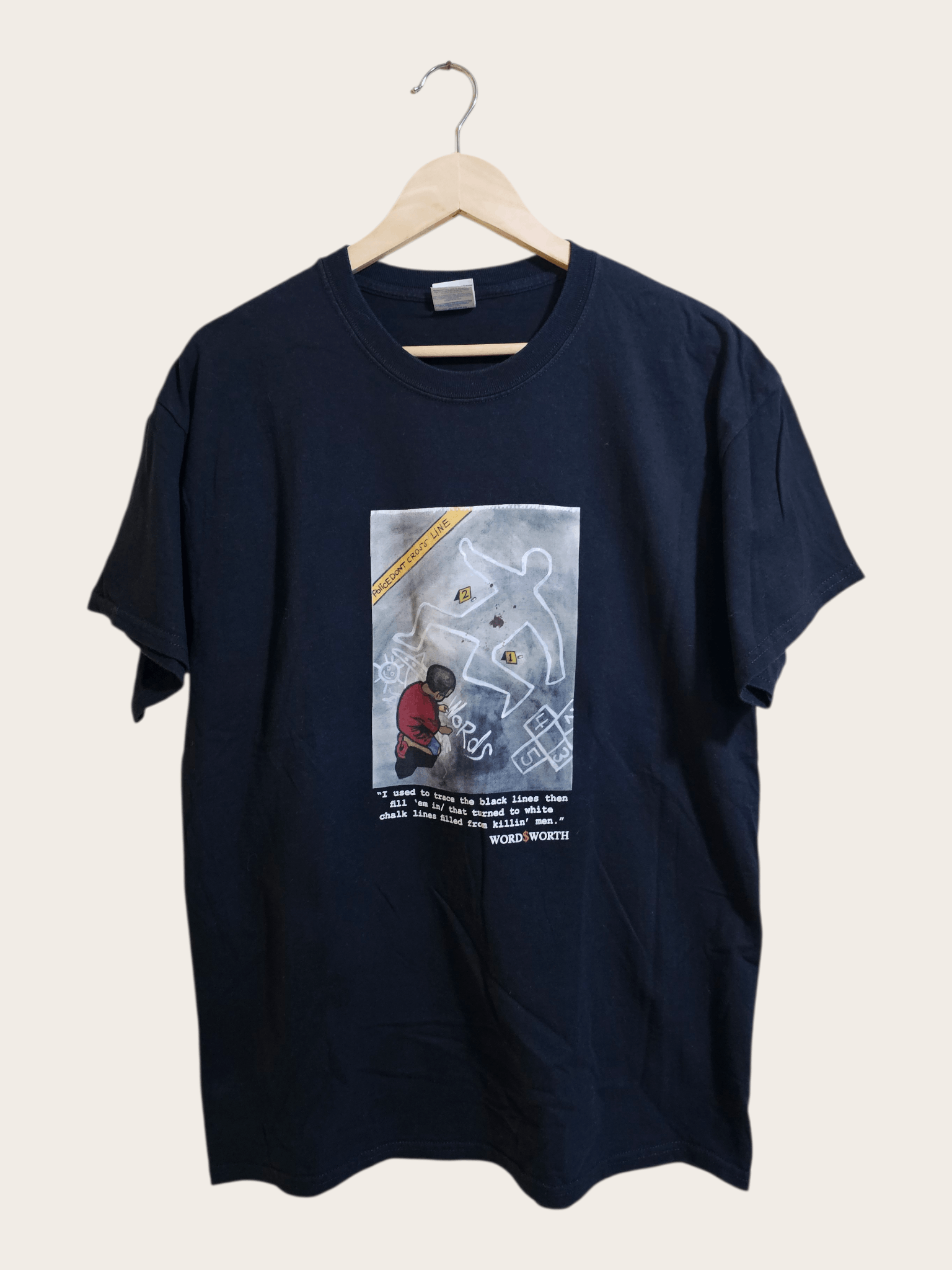 Vintage Streetwear WORD$WORTH Tee Size US L / EU 52-54 / 3 - 1 Thumbnail