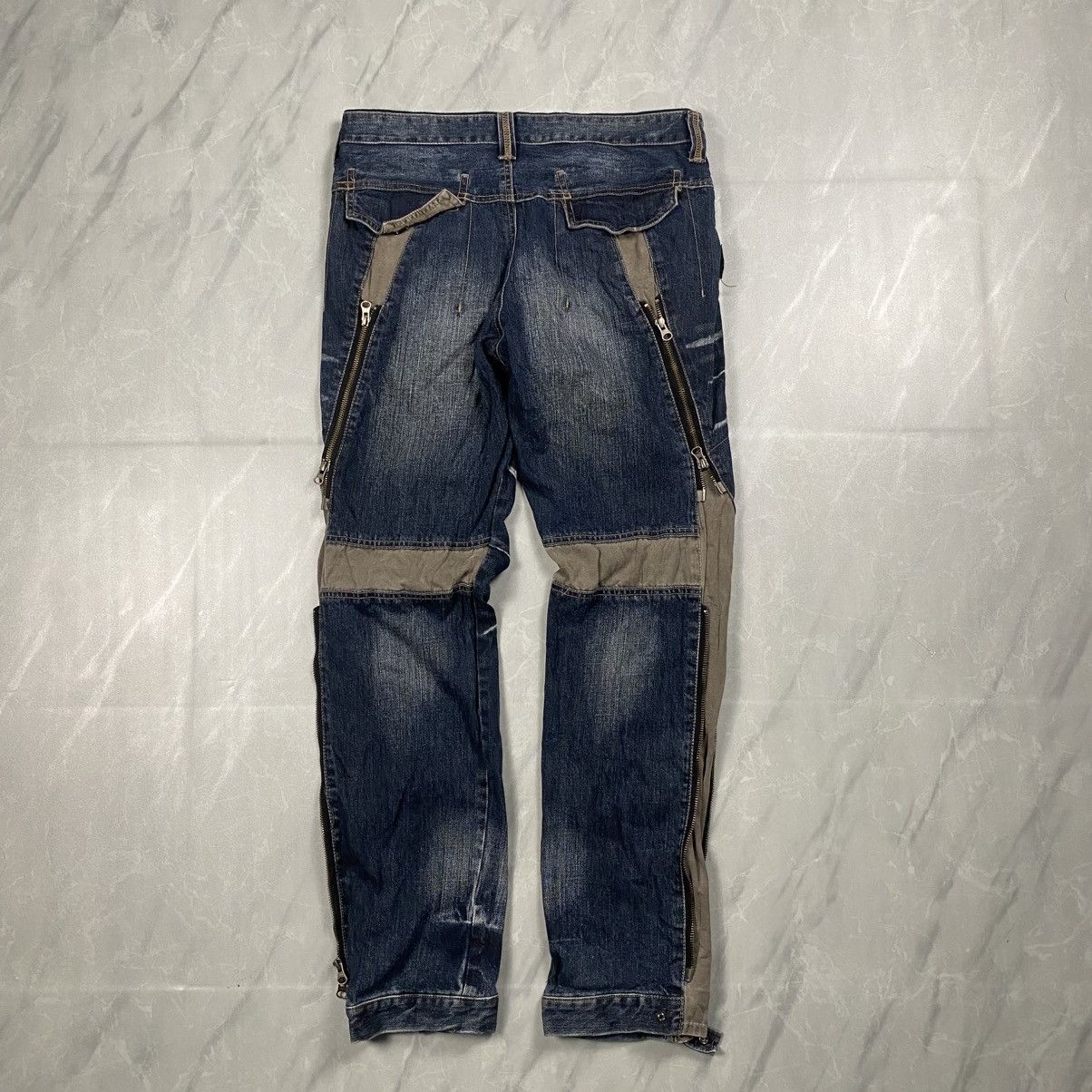PPFM Rare PPFM Punk Goth Reconstruct Bondage Denim Size US 32 / EU 48 - 10 Thumbnail