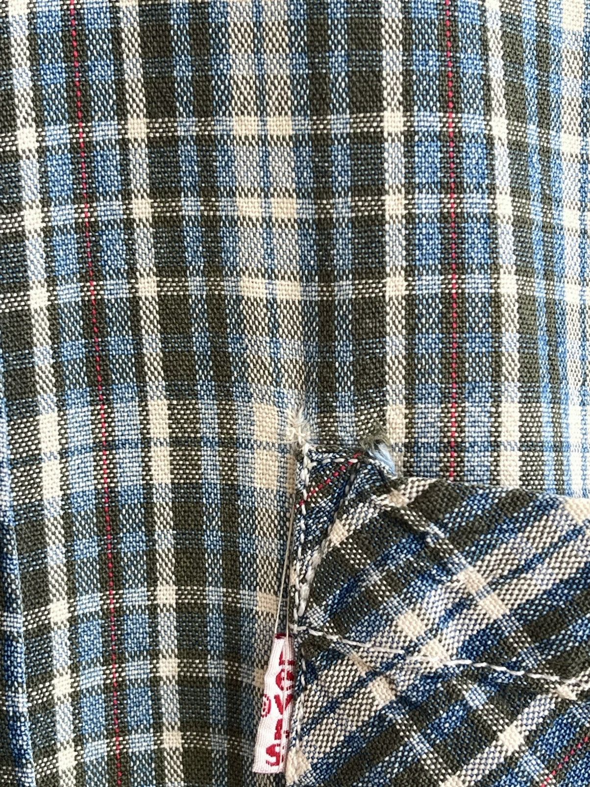 Levi's White Tab Plaid Checked Button Down Long Sleeve Shirt 90s Size US M / EU 48-50 / 2 - 16 Thumbnail