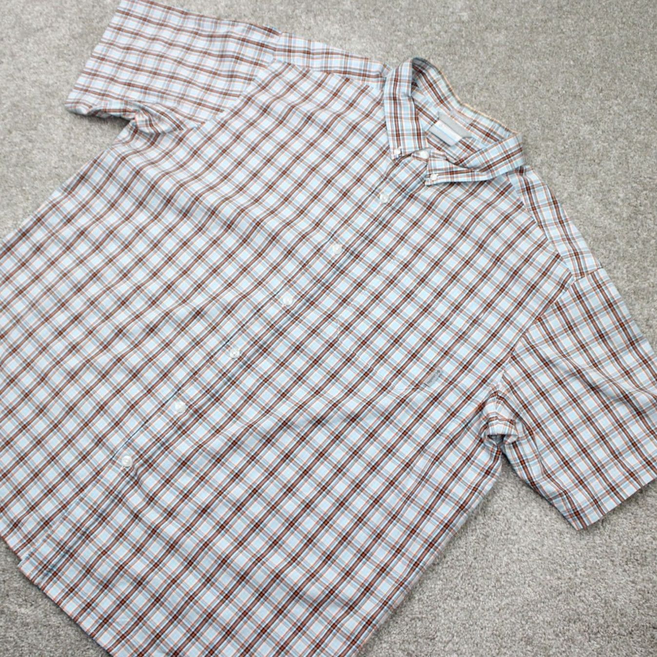 Vintage Columbia Shirt Men 2XL XXL Orange/Blue Rapid Rivers II Regular Fit Short Sleeve Plaid Size US XXL / EU 58 / 5 - 4 Thumbnail