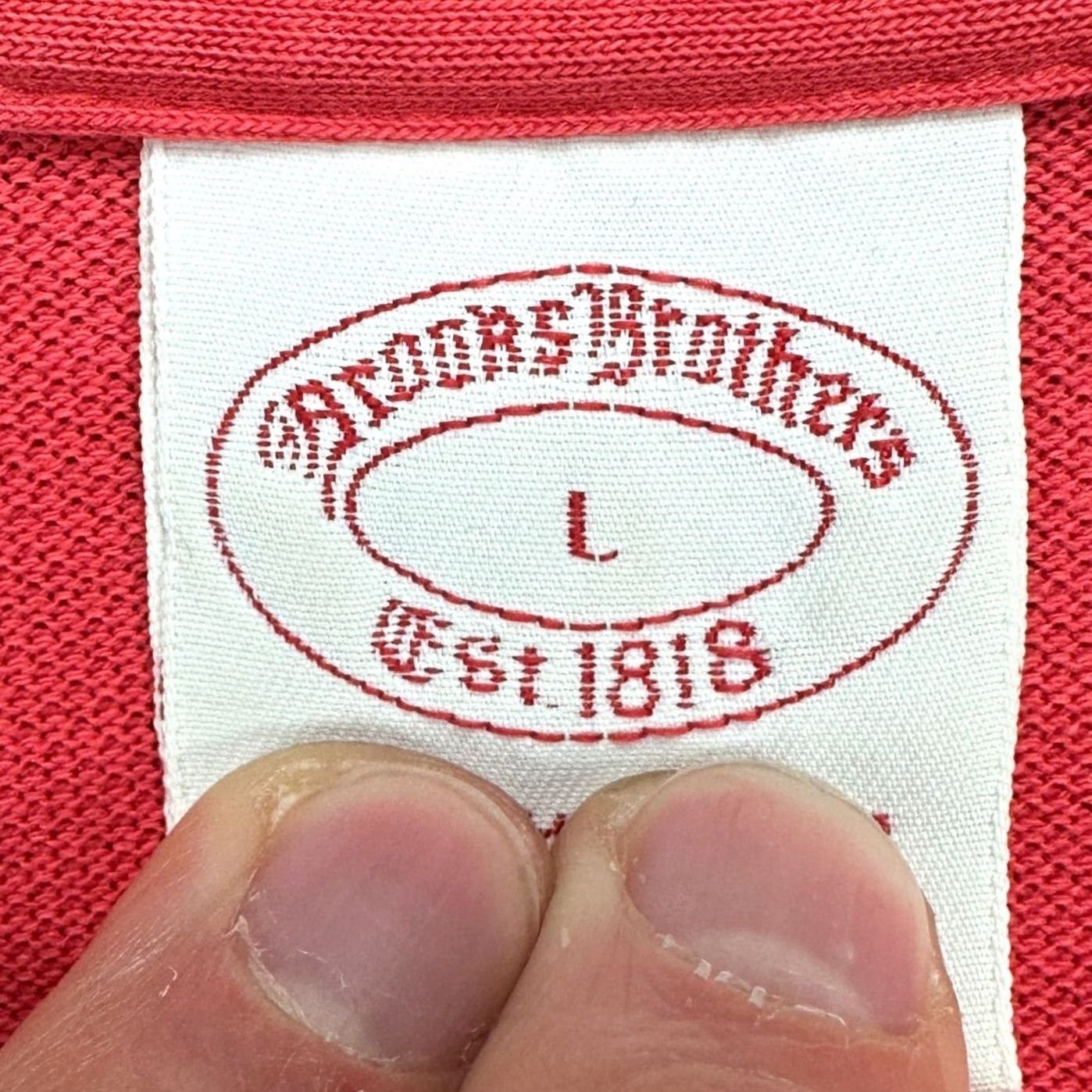 Brooks Brothers Brooks Brothers Performance Polo Shirt Mens Large Red Pink Original Fit Rugby Shirt Size US L / EU 52-54 / 3 - 4 Thumbnail
