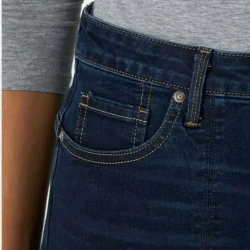 Lee LEE RIDERS Shape Illusions Midrise Denim Skirt | US 18 | NWT Size 40" / US 18 - 4 Thumbnail