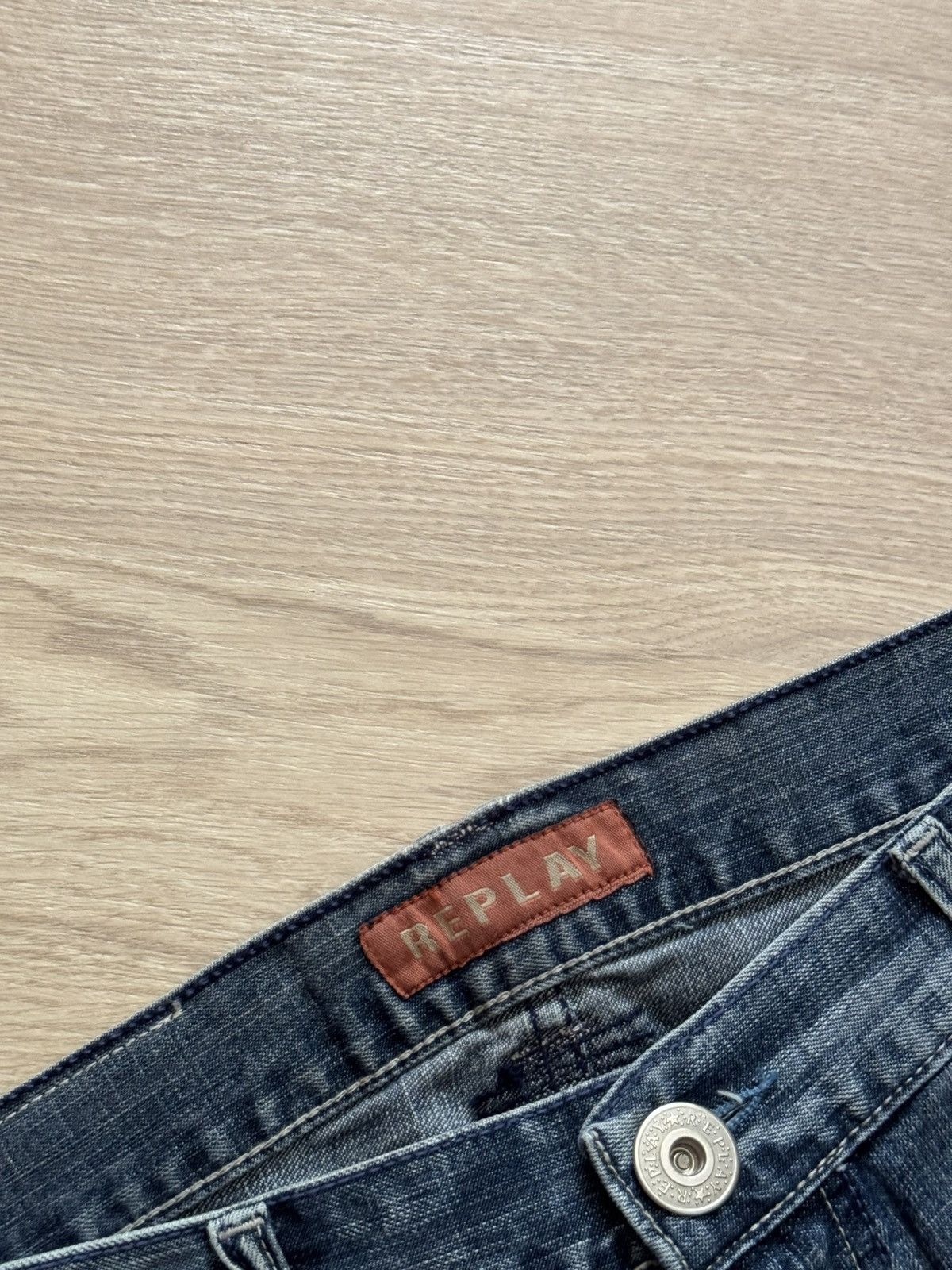 Replay Vintage 00’s Replay y2k Blue Denim Baggy Jeans Size US 34 / EU 50 - 5 Thumbnail