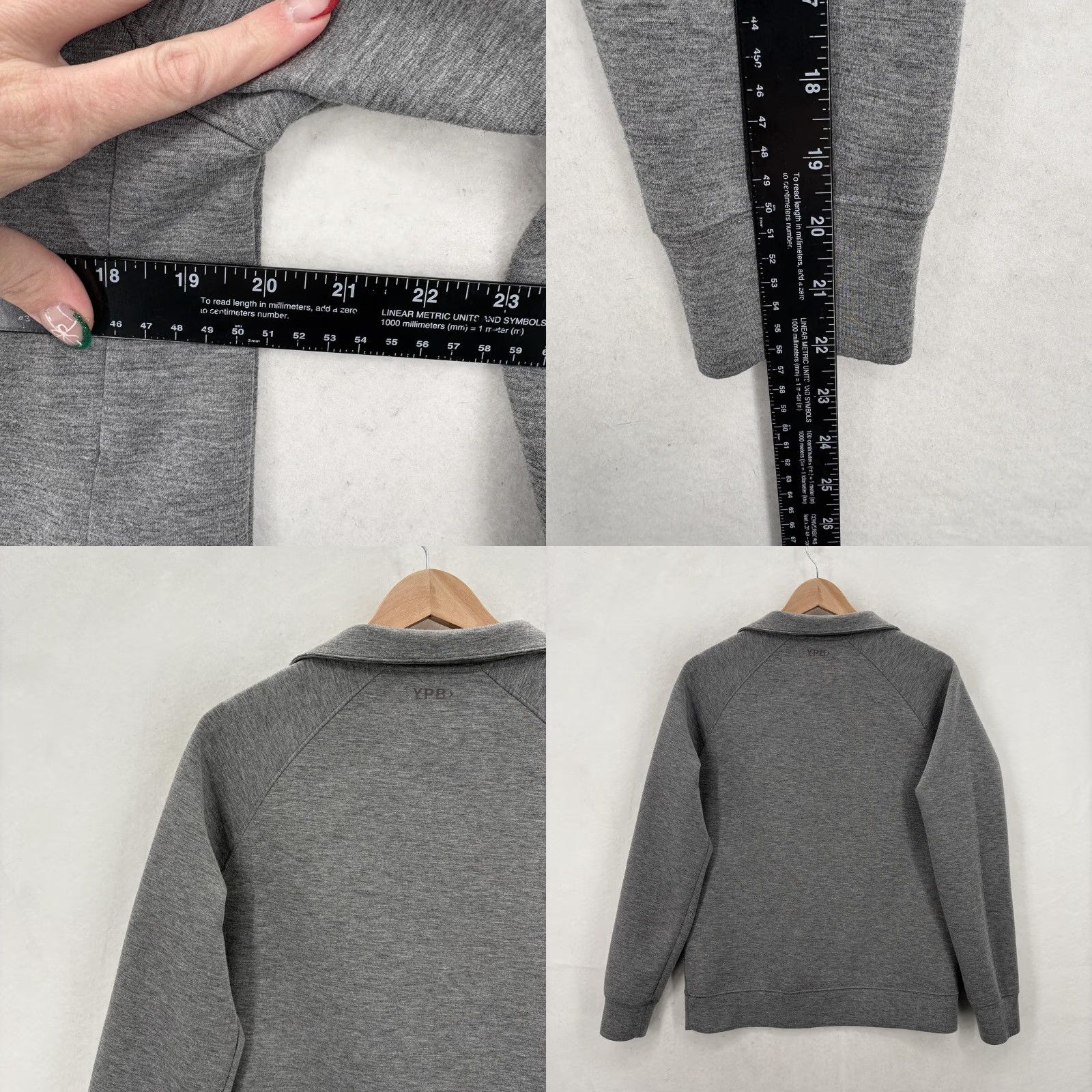 Vintage YPB Abercrombie NeoKNIT Sweatshirt Mens Small Gray Quarter Zip Athletic Pullover Size US S / EU 44-46 / 1 - 8 Thumbnail