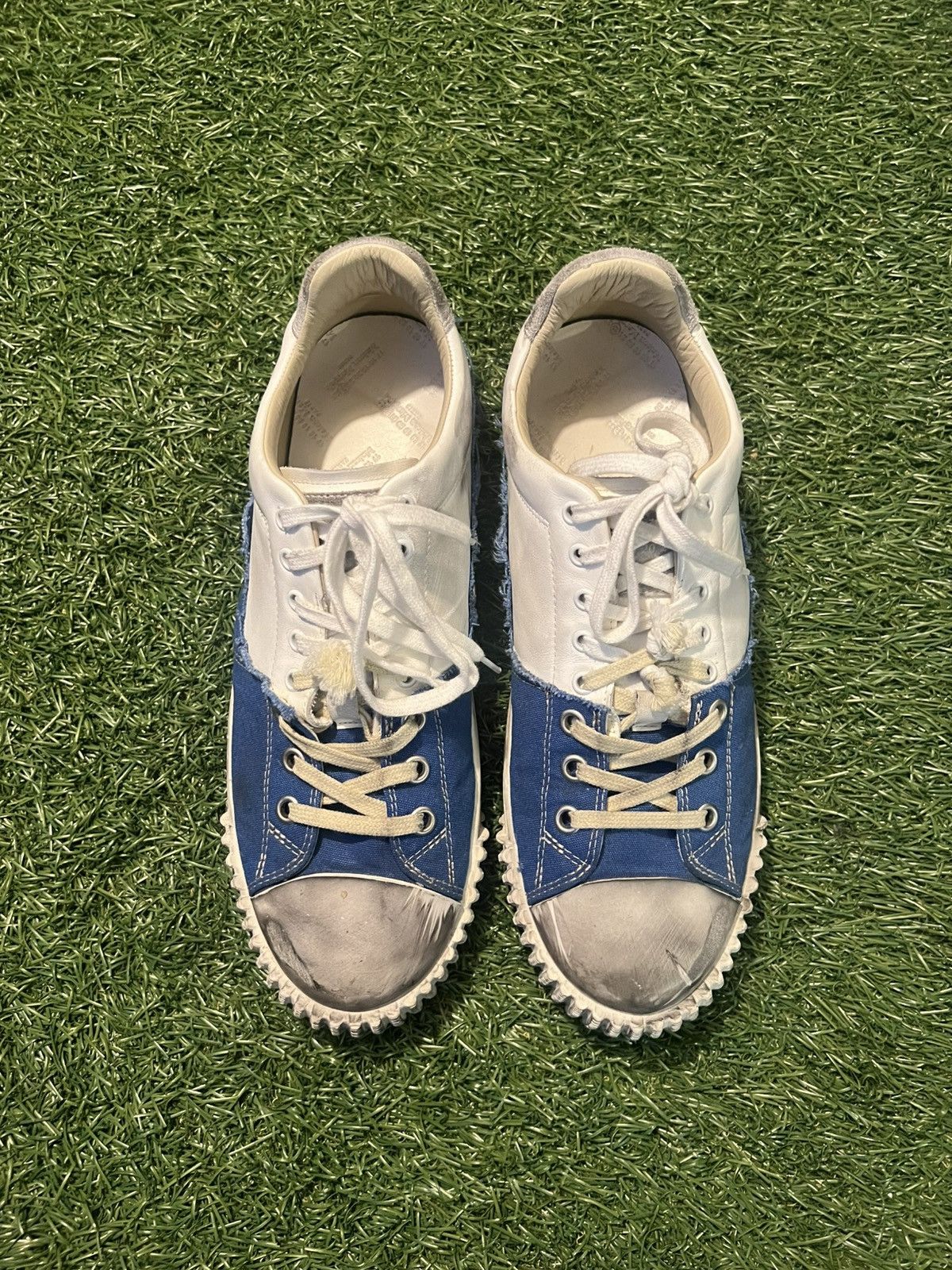 Maison Margiela Maison Margiela New Evolution Blue Shoes Low Top Sneakers Size US 13 / EU 46 - 2 Thumbnail
