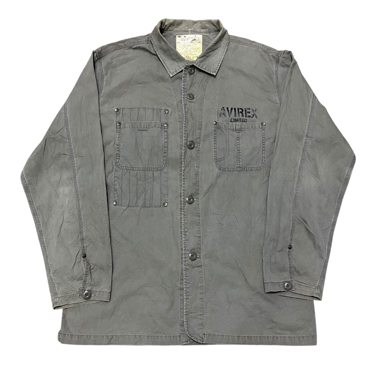 Avirex Avirex USA Military Longsleeve Shirt - Olive Size US XL / EU 56 / 4 - 1 Thumbnail