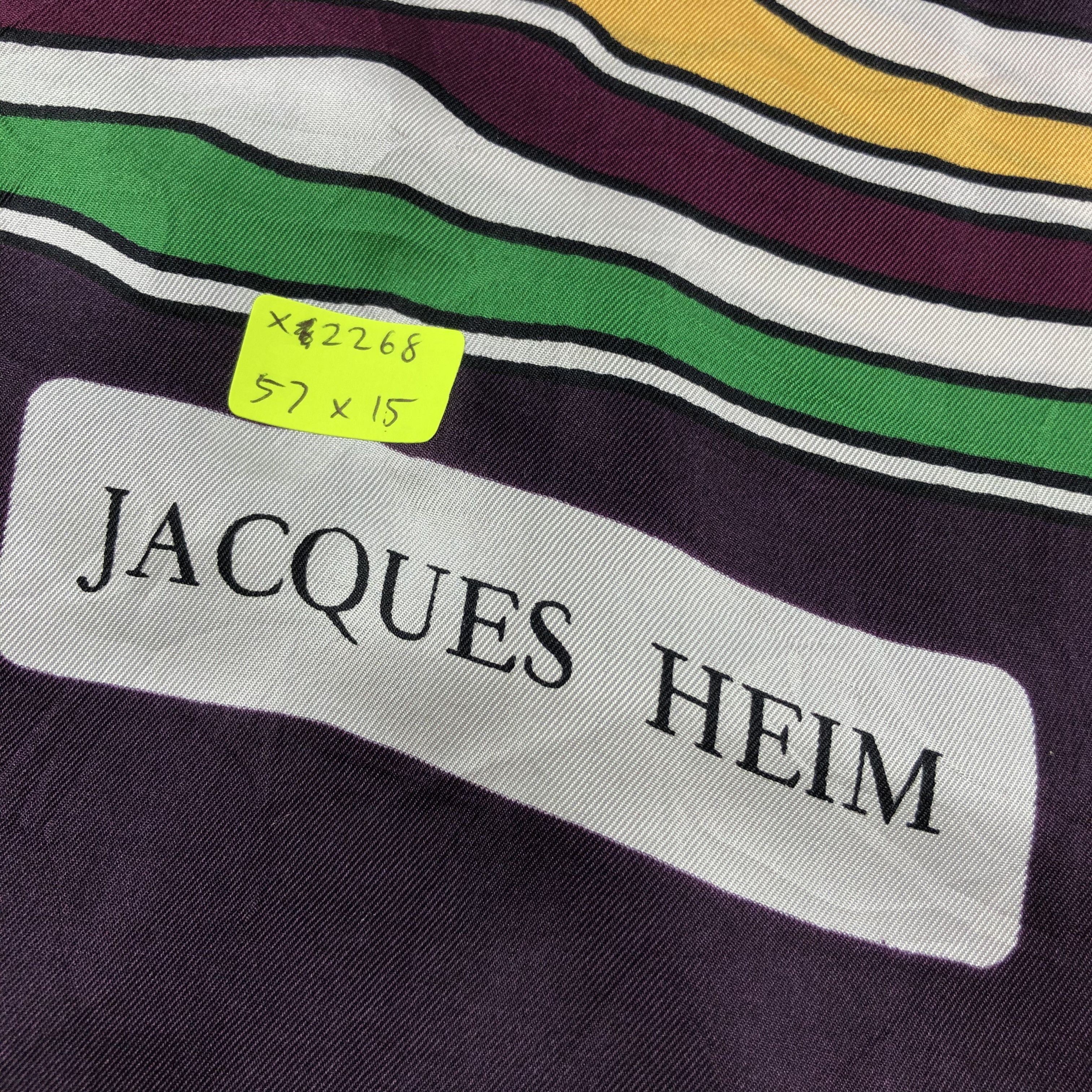 Vintage Vintage Jacques Heim Silk Scarf Size ONE SIZE - 5 Thumbnail