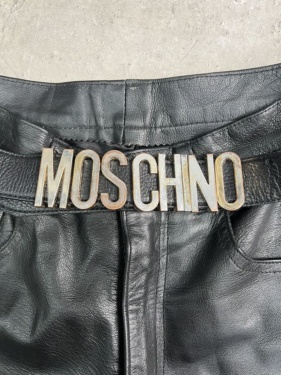 Moschino Moschino leather archive buckle logo belt y2k Size ONE SIZE - 11 Thumbnail