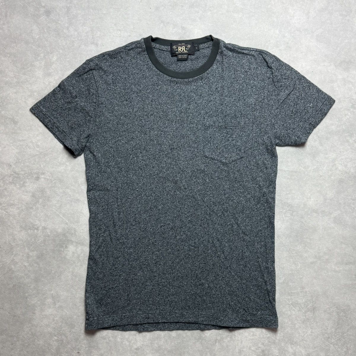 RRL Ralph Lauren Double RL Gray Pocket T Shirt Size US S / EU 44-46 / 1 - 1 Thumbnail
