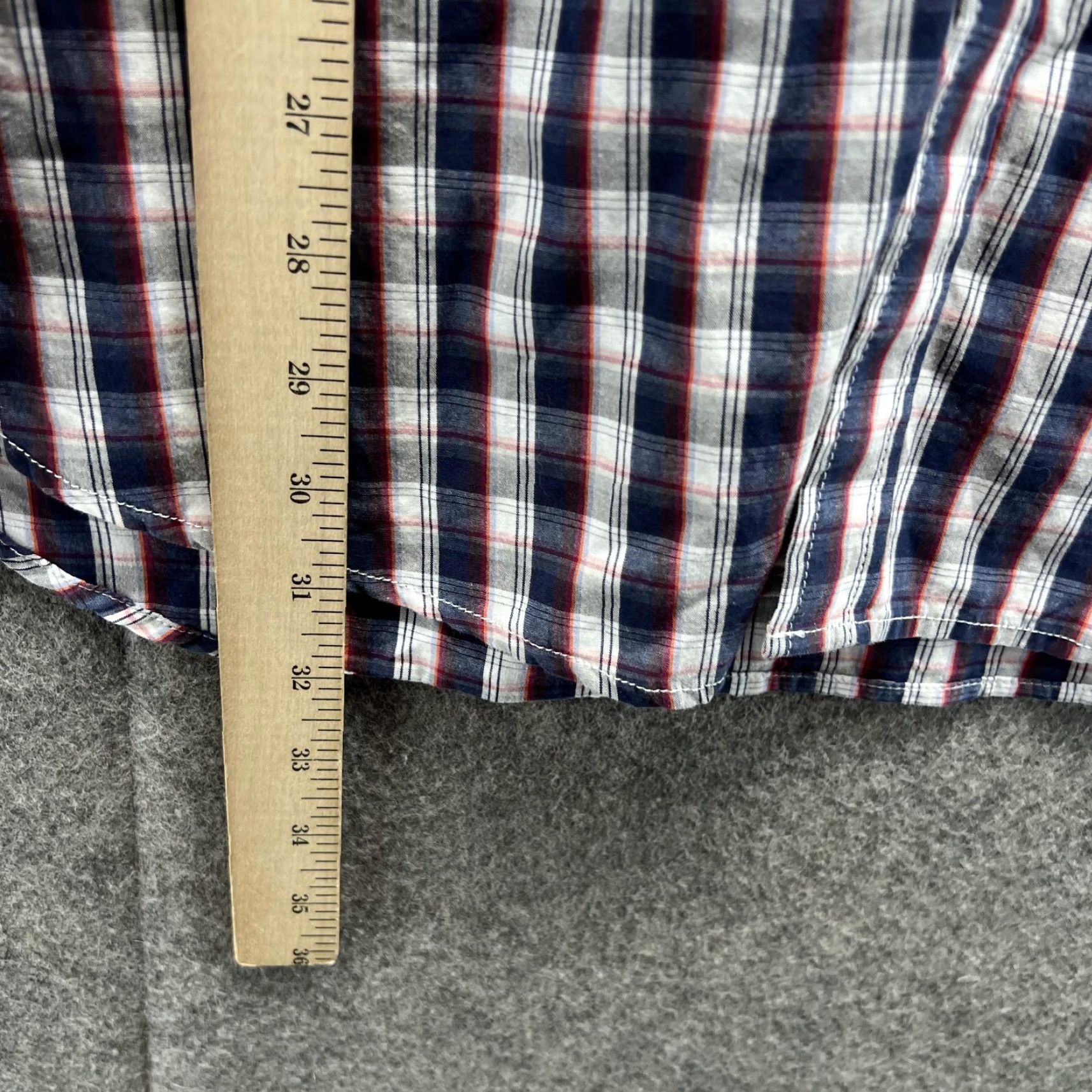 Banana Republic Banana Republic Shirt Men XL Blue Plaid Button-Down Vtg 17 Casual/Workwear Size US XL / EU 56 / 4 - 6 Thumbnail