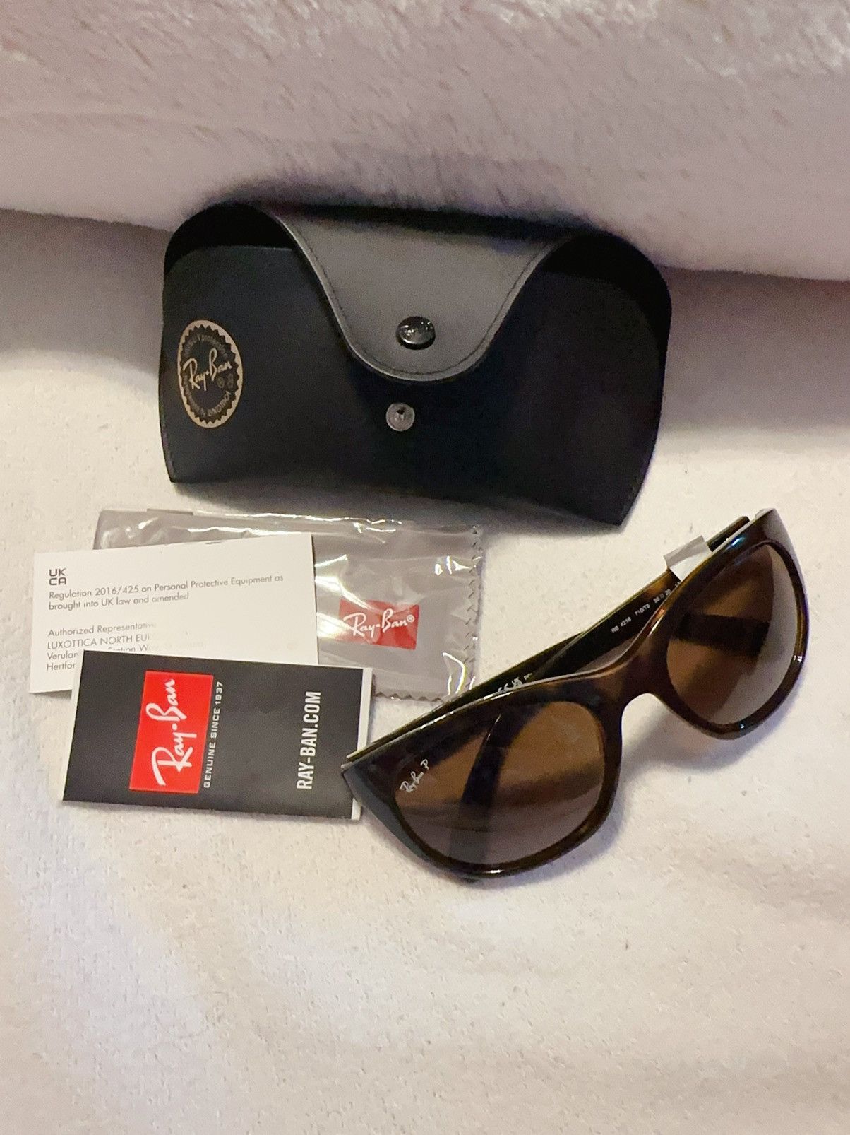 RayBan Ray Ban RB4216 Polished Light Havana Frame Brown Lens Size ONE SIZE - 6 Thumbnail
