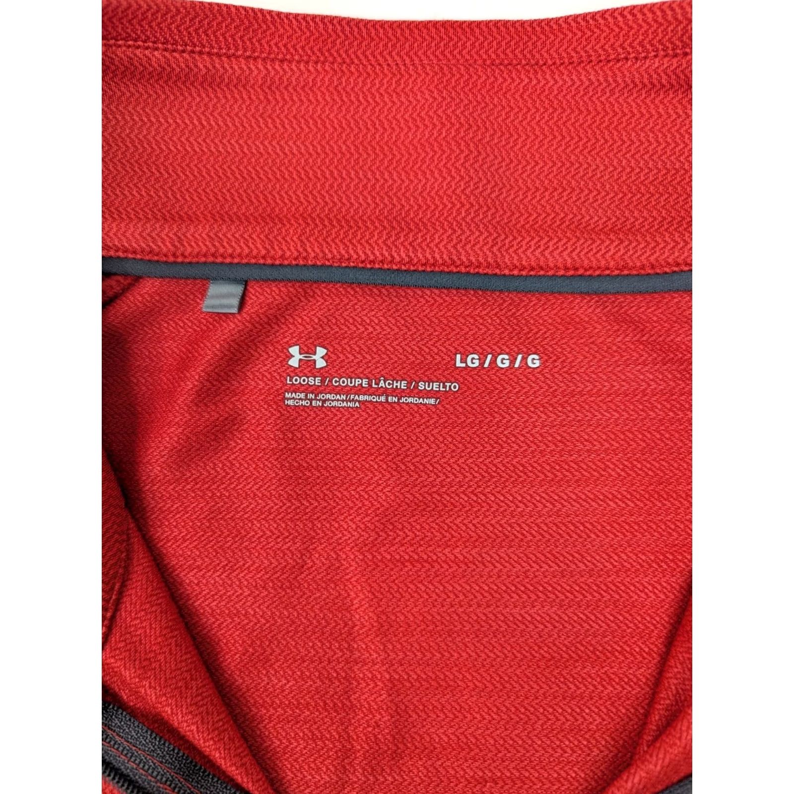 Under Armour Under Armour Red Shirt Pullover 1/4 Zip Loose Fit Men L Collared Golf GripWrists Casual Activewear Sports Vintage: No Size US L / EU 52-54 / 3 - 3 Thumbnail