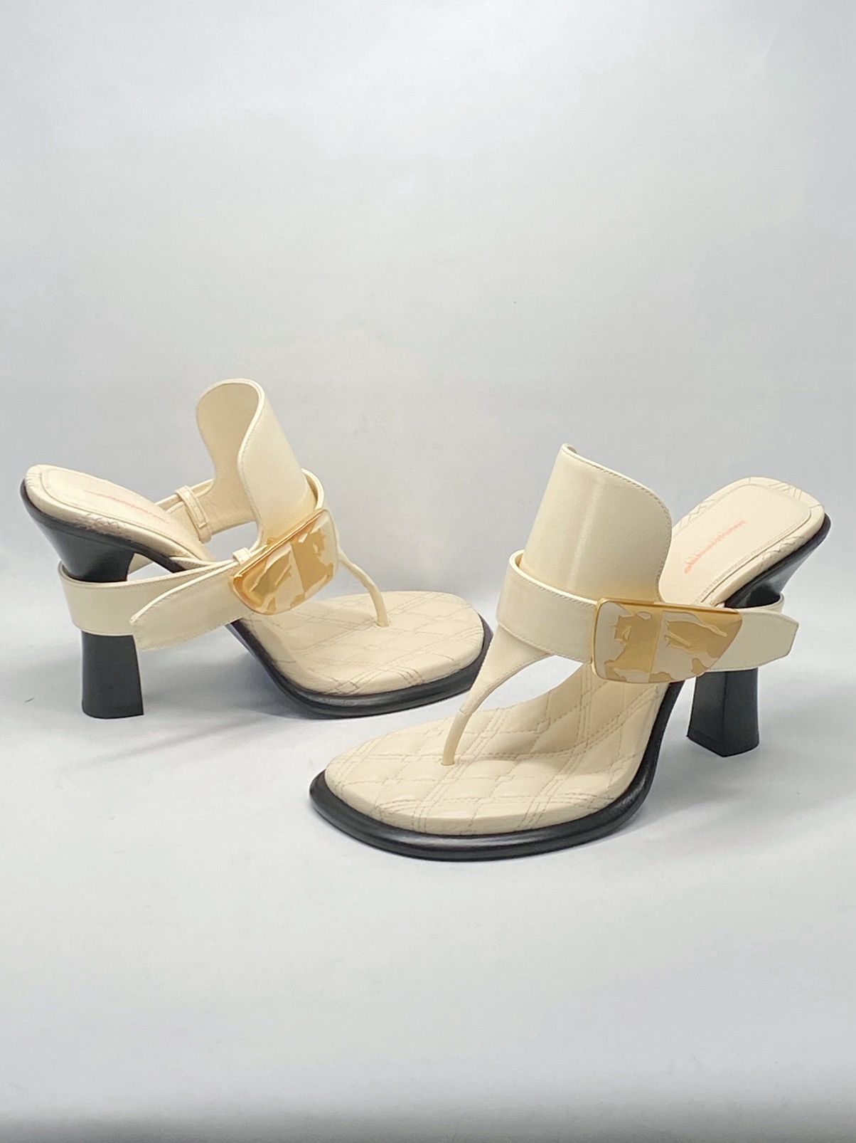 Burberry Burberry 100mm Bay leather mules size 36 Size US 6 / IT 36 - 12 Thumbnail