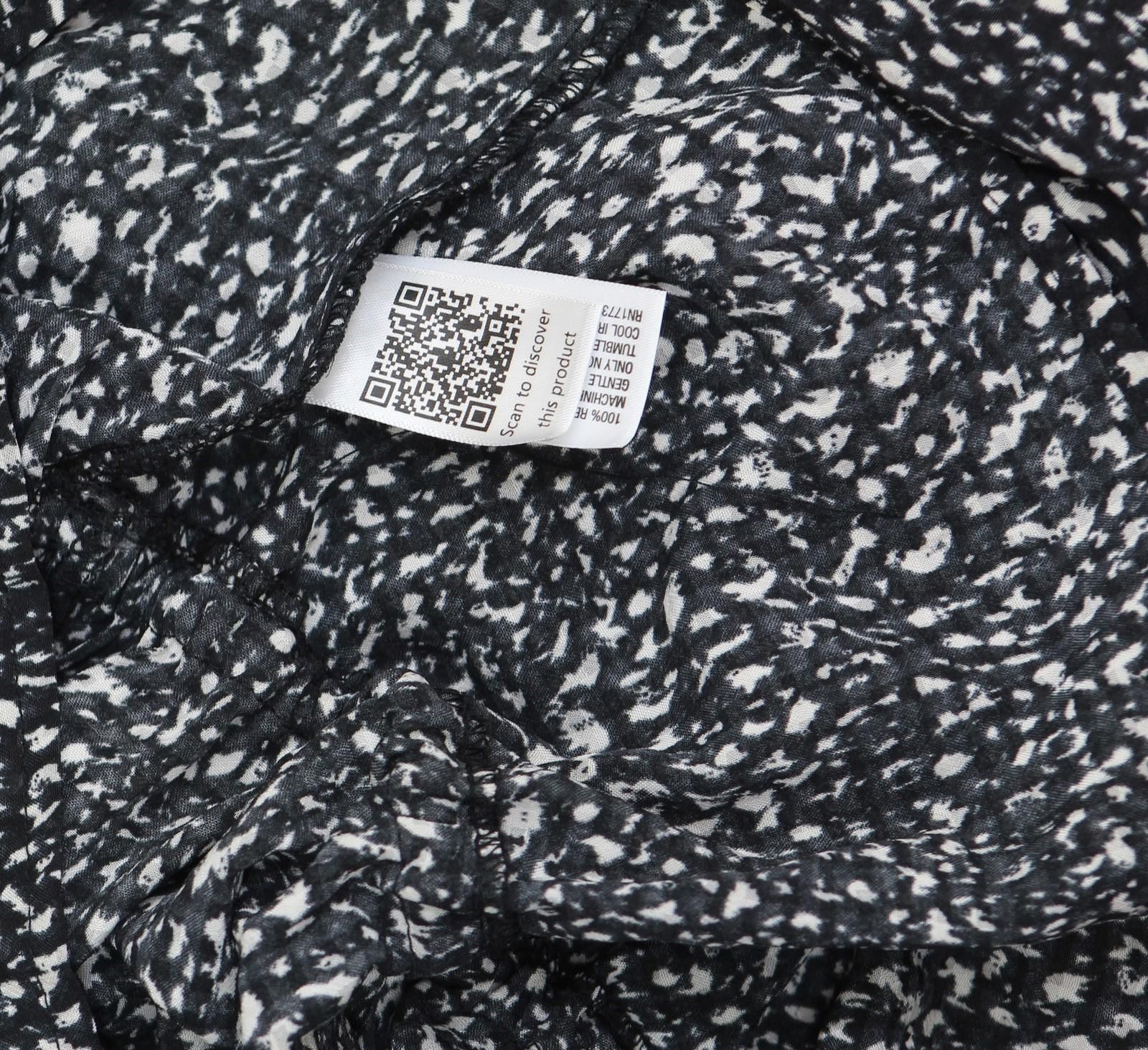 Designer Nwt Universal Thread Long Blouse 92235285 Black Abstract S Size S / US 4 / IT 40 - 4 Thumbnail