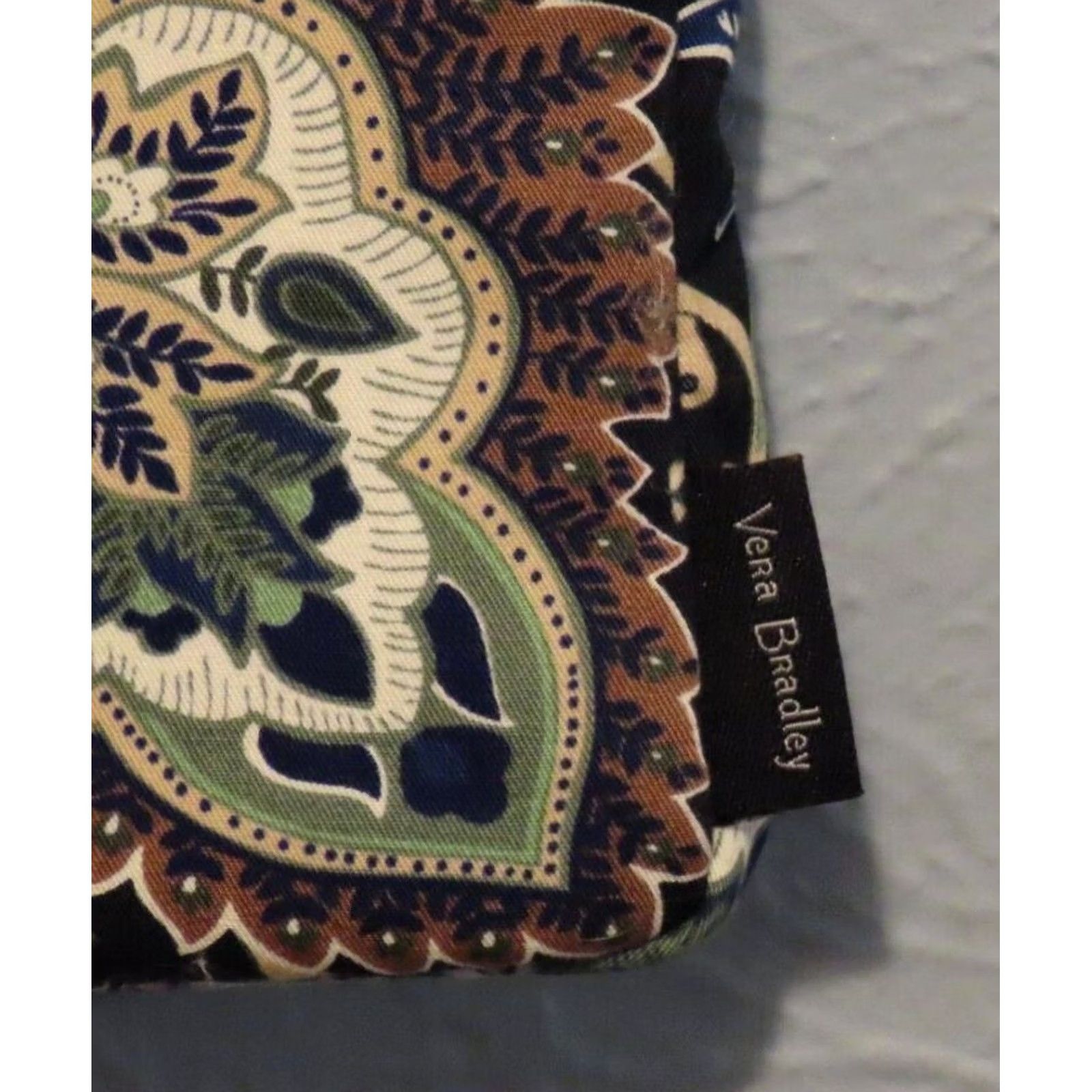 Vera Bradley Vera Bradley Crossbody Women Mini Purse Leaf Pattern 4"x7"x1" Blue for Casual Pockets Classic Bag Blue Mini Size ONE SIZE - 3 Thumbnail
