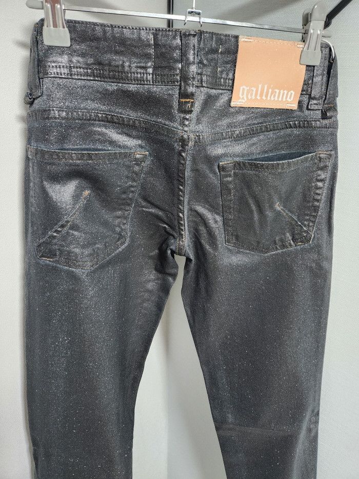 John Galliano john Galliano 펄샤이닝 코팅 데님 Size 25" / US 0 / IT 36 - 4 Thumbnail