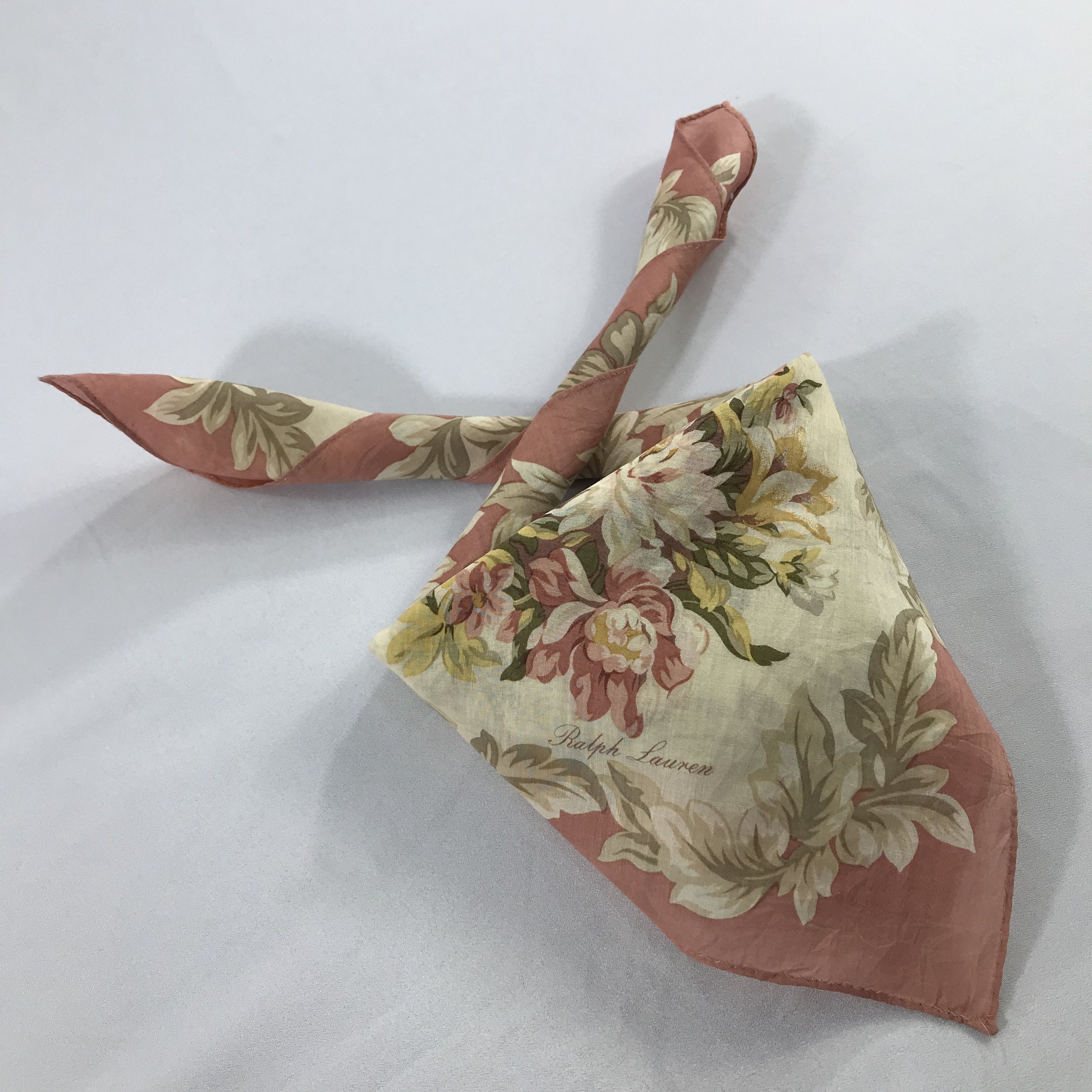 Ralph Lauren × Vintage Ralph Lauren Bandana / Handkerchief / Neckerchief - S2515 Size ONE SIZE - 4 Thumbnail