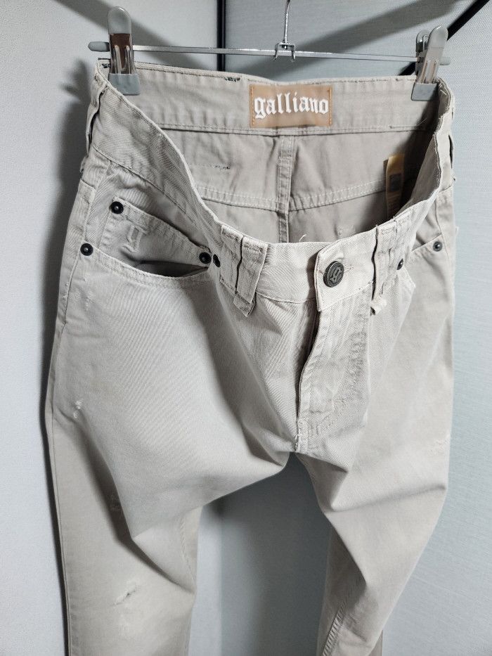 John Galliano john galliano 디스토션 팬츠 Size US 32 / EU 48 - 2 Thumbnail