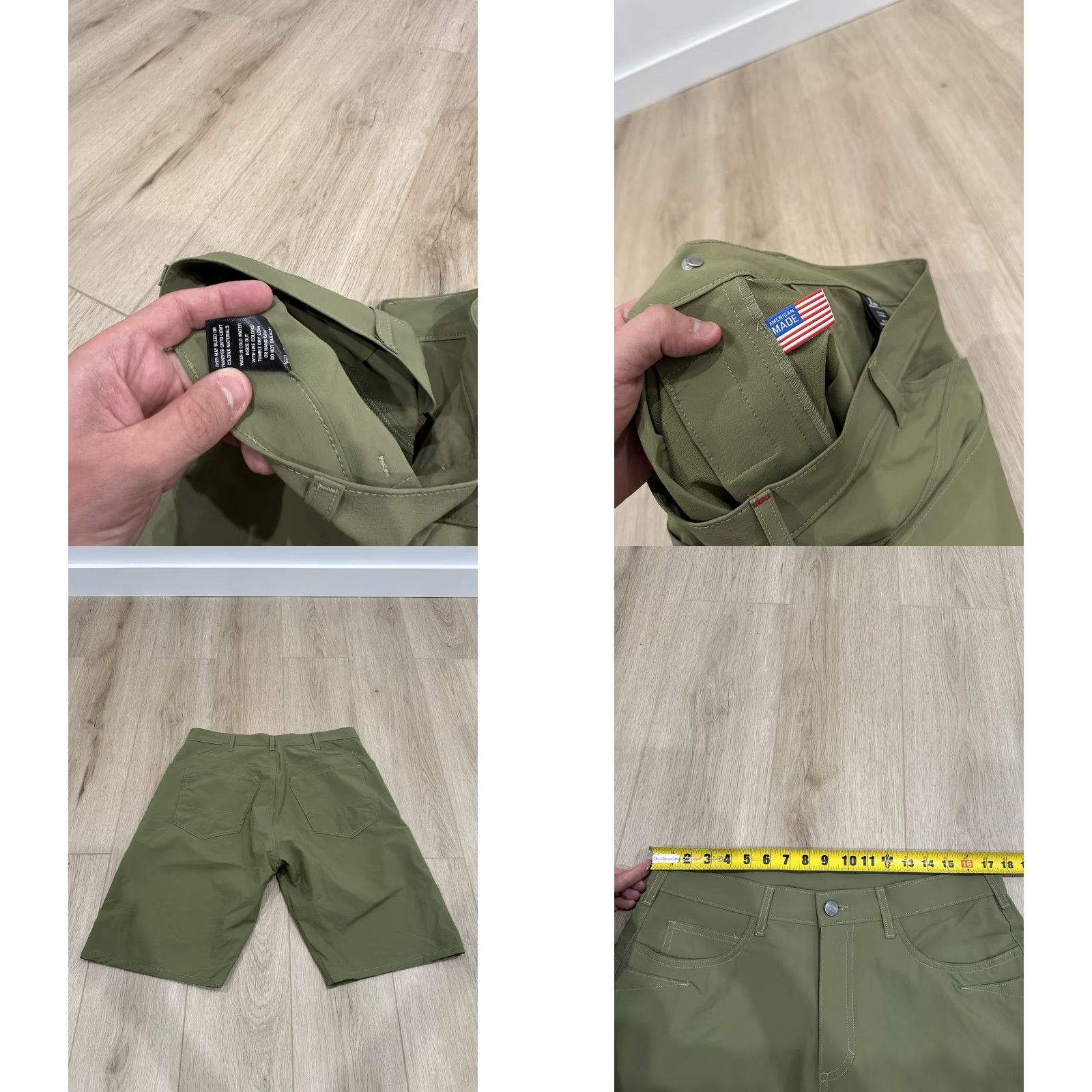Vintage Adaptiv-X Tek Shorts Mens Green Performance American Made 36 Size US 36 / EU 52 - 8 Thumbnail