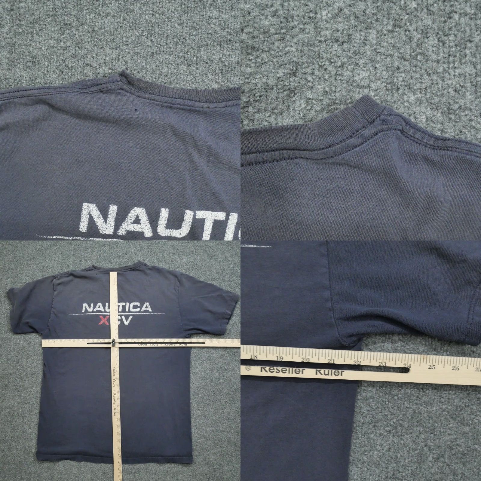 Nautica VINTAGE Nautica T Shirt Mens Large Blue Distressed Grunge Sailing Pocket 90s Size US L / EU 52-54 / 3 - 9 Thumbnail