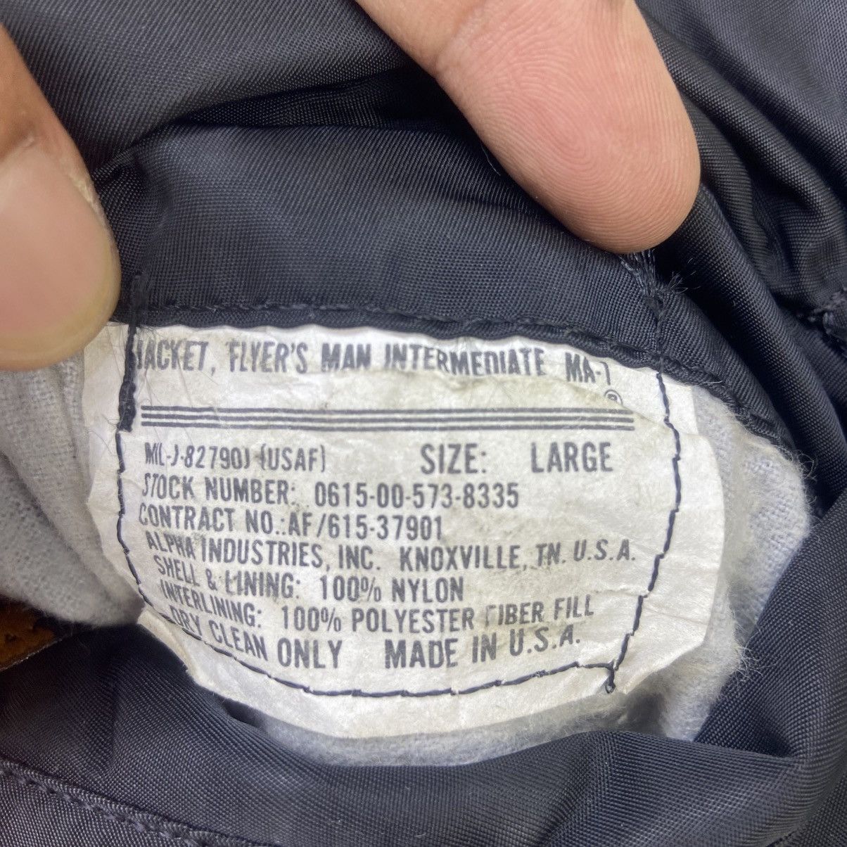 Alpha Industries Vintage Alpha Industries USAF Flight Bomber MA-1 Jacket Size US L / EU 52-54 / 3 - 22 Thumbnail