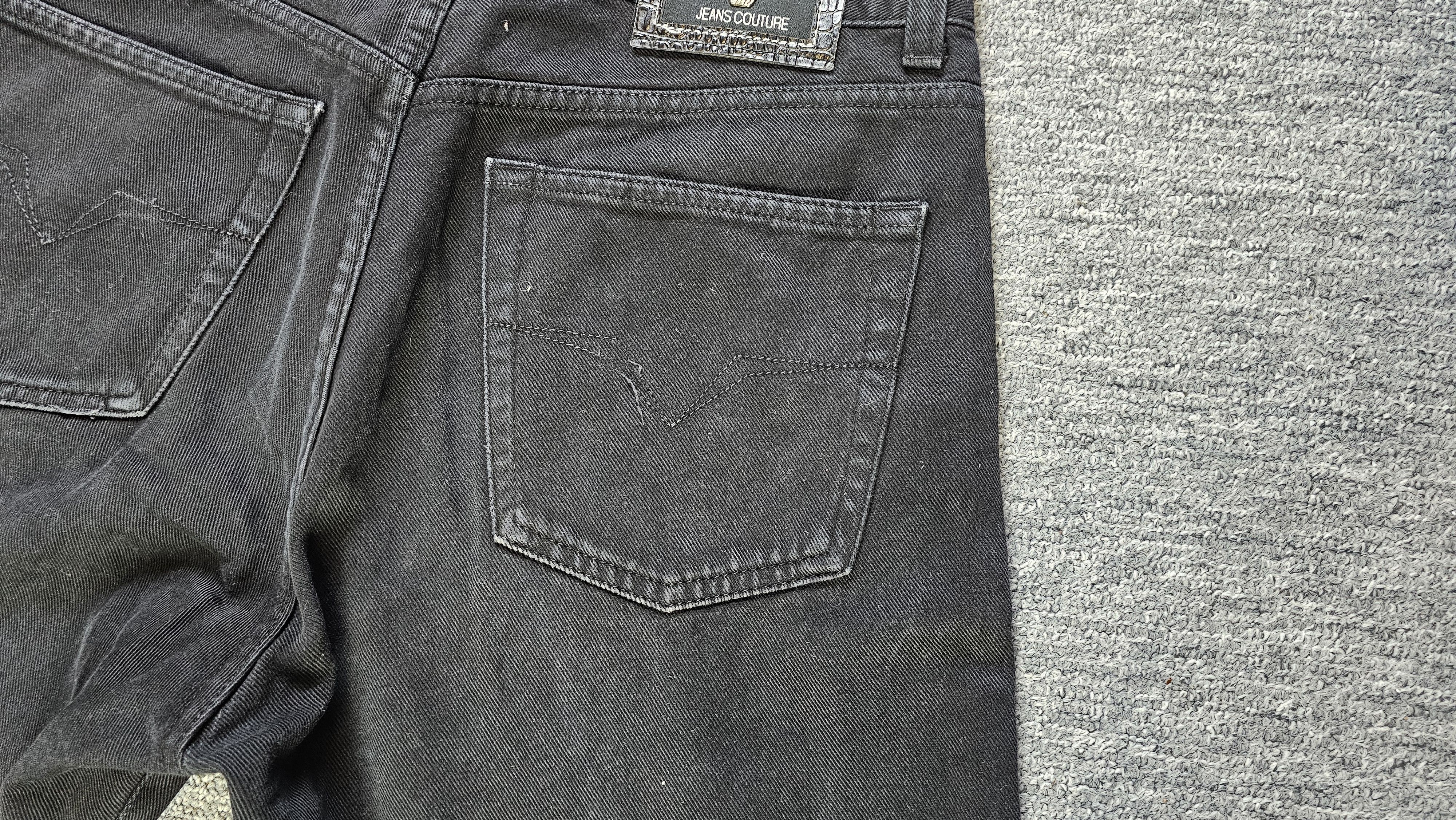 Versace Jeans Couture Versace Jeans Couture 90s Black Straight Denim Medusa 35 Size US 35 - 6 Thumbnail