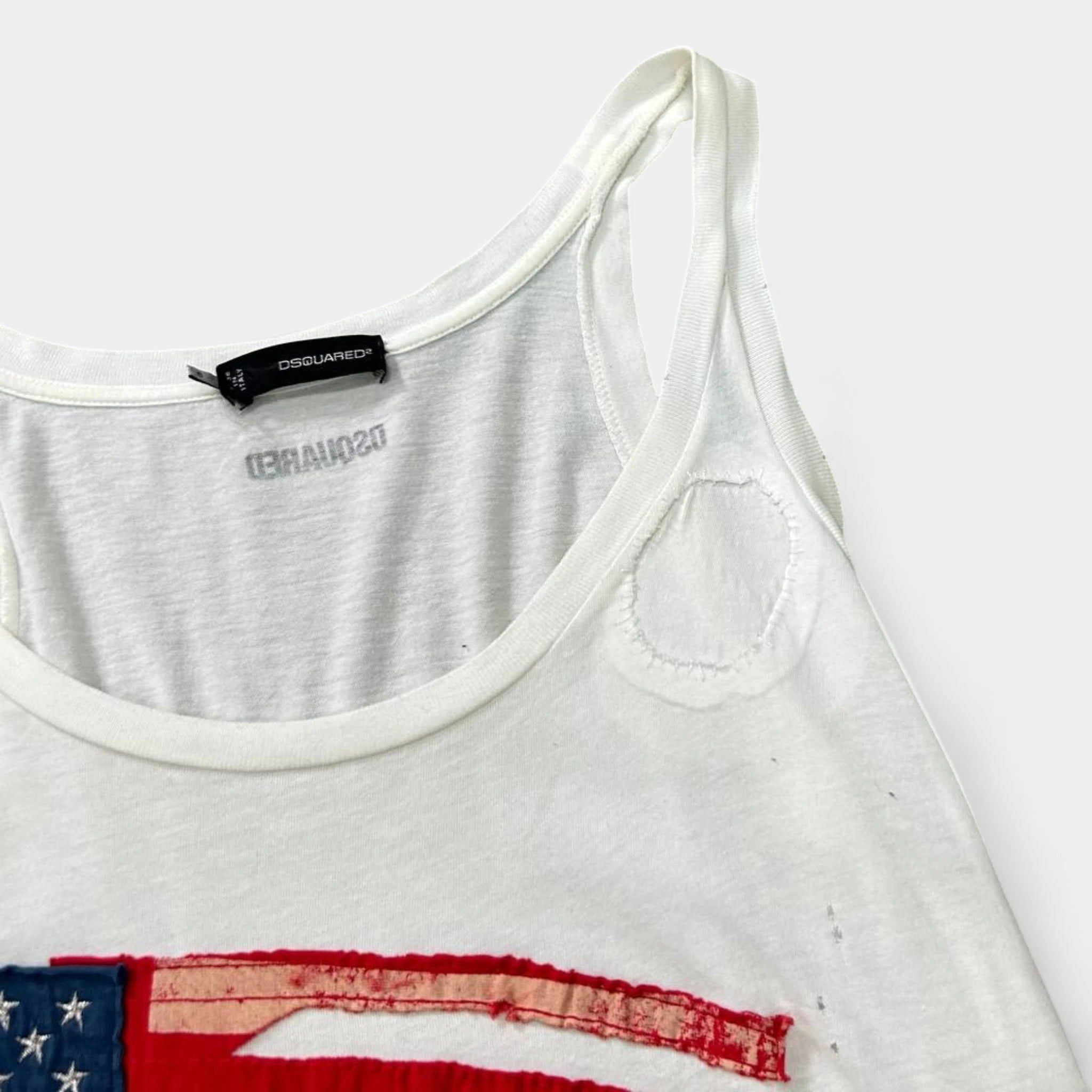 Dsquared2 Dsquared2 USA Flag Appliqué Tanktop Size US S / EU 44-46 / 1 - 2 Thumbnail