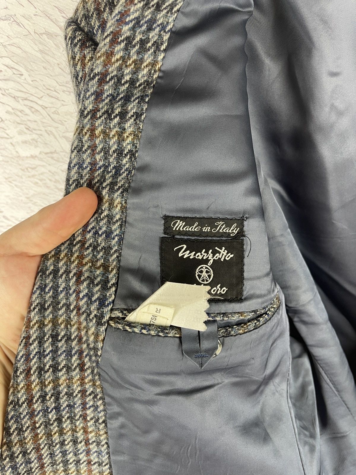 Other Marzotto Serie Oro vintage 70s 80s wool 2 button blazer Size 44R - 10 Thumbnail