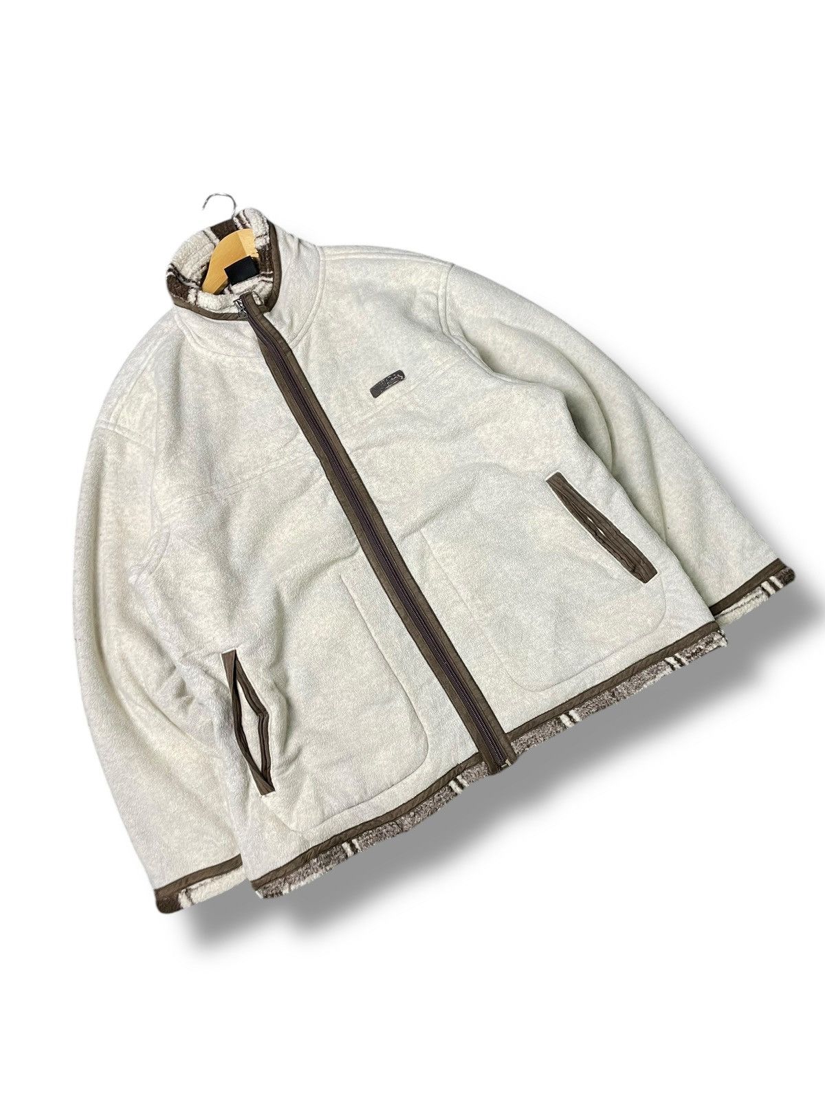 Japanese Brand × Vintage Vintage FIRST DOWN Fleece Zipper Jacket (79) Size US L / EU 52-54 / 3 - 4 Thumbnail