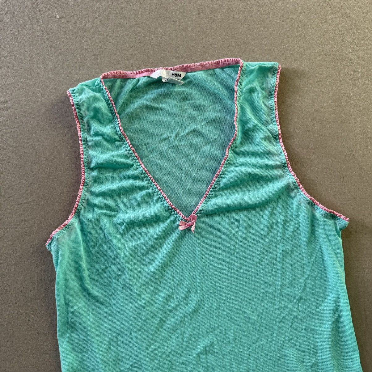 H&M Y2K H&M Mesh Lingerie Pajama Top Size L / US 10 / IT 46 - 2 Thumbnail