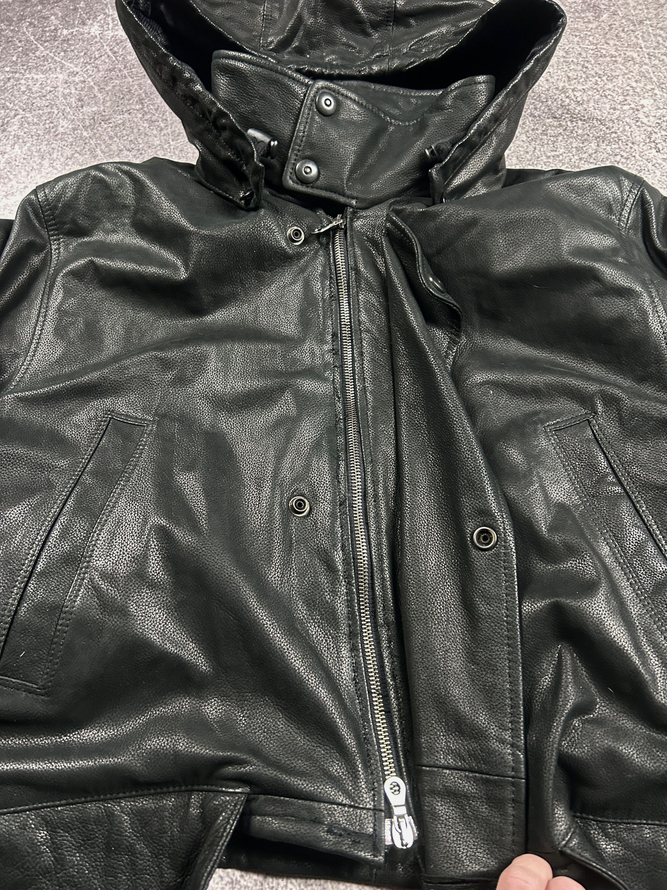 Hysteric Glamour VTG BALENCIAGA OPIUM CARTI STYLE CROPPED LEATHER JACKET Y2K Size US L / EU 52-54 / 3 - 18 Thumbnail