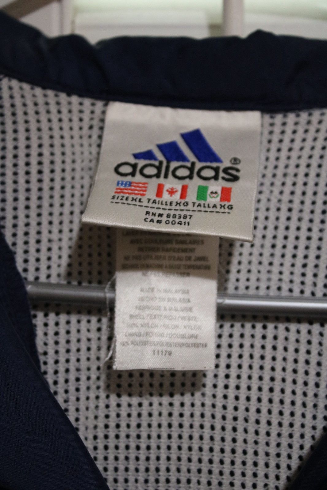 Adidas Adidas Vintage Men's Jacket 90s Blue Track Jacket Size US XL / EU 56 / 4 - 2 Thumbnail