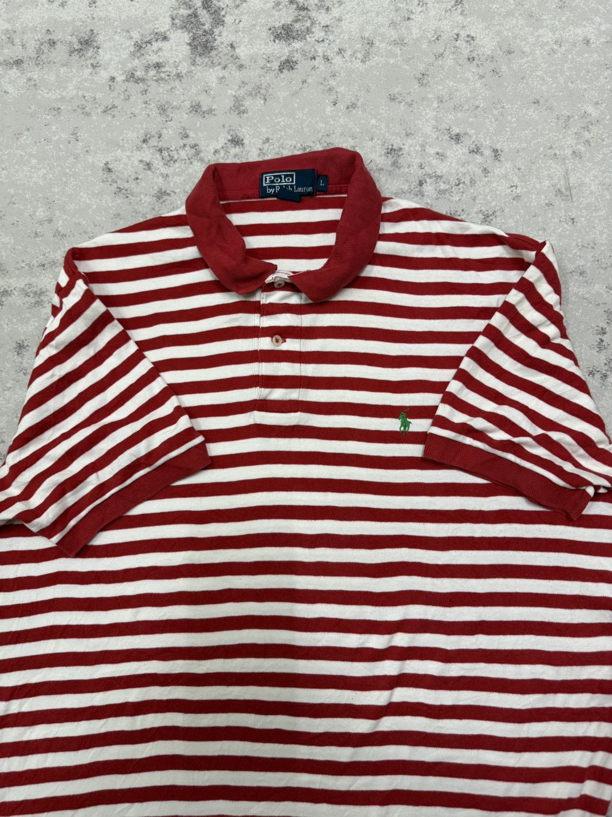 Polo Ralph Lauren Polo by Ralph Lauren Strip Collar Polo Tshirt Size US XL / EU 56 / 4 - 4 Thumbnail