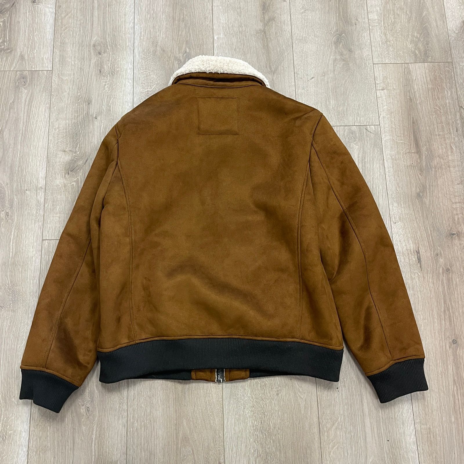DKNY Dkny Shearling Bomber Jacket Faux Fur Collar Brown Large Size US L / EU 52-54 / 3 - 7 Thumbnail
