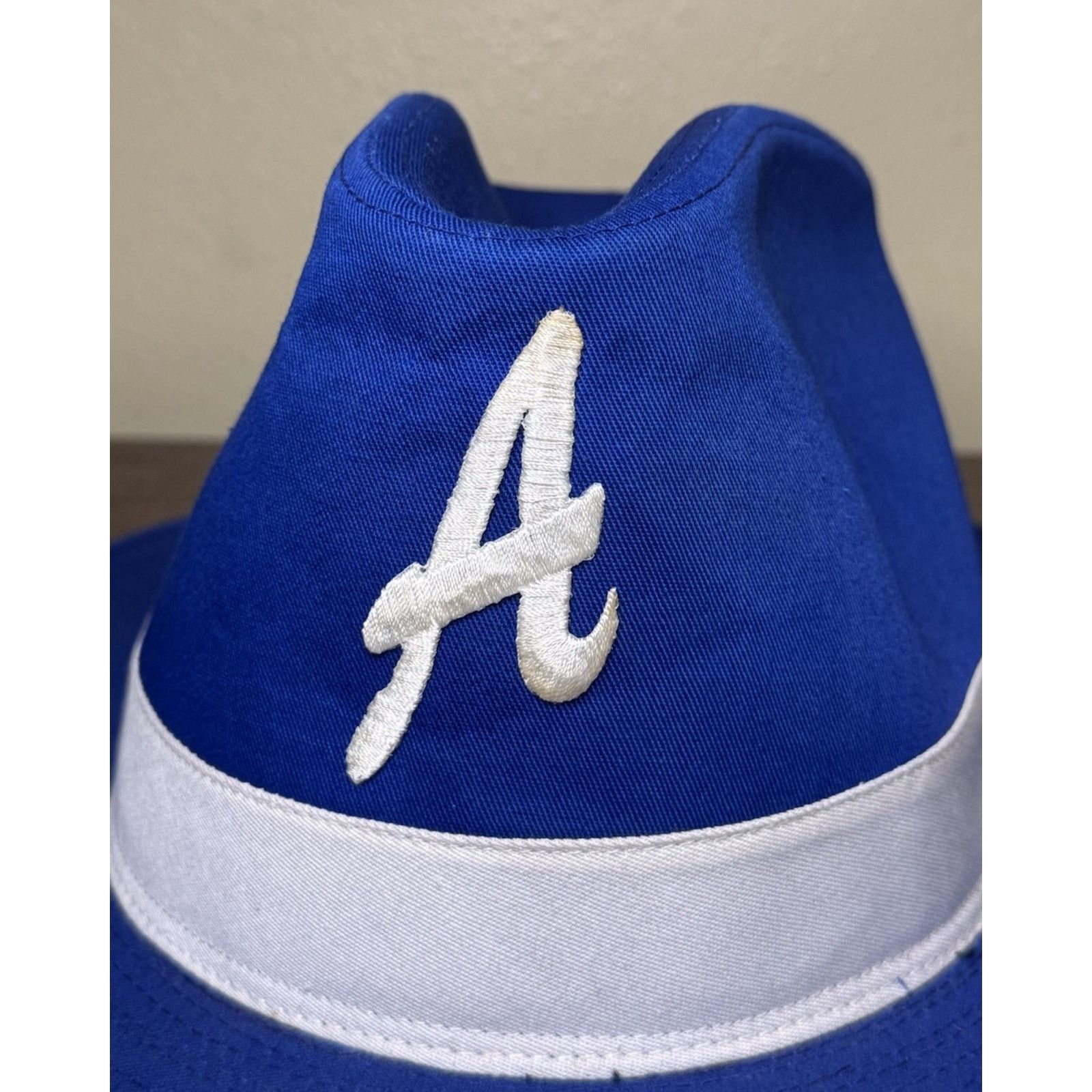 MLB VINTAGE ATLANTA BRAVES "YA" OFFICIAL MLB COWBOY HAT XL Size ONE SIZE - 9 Thumbnail