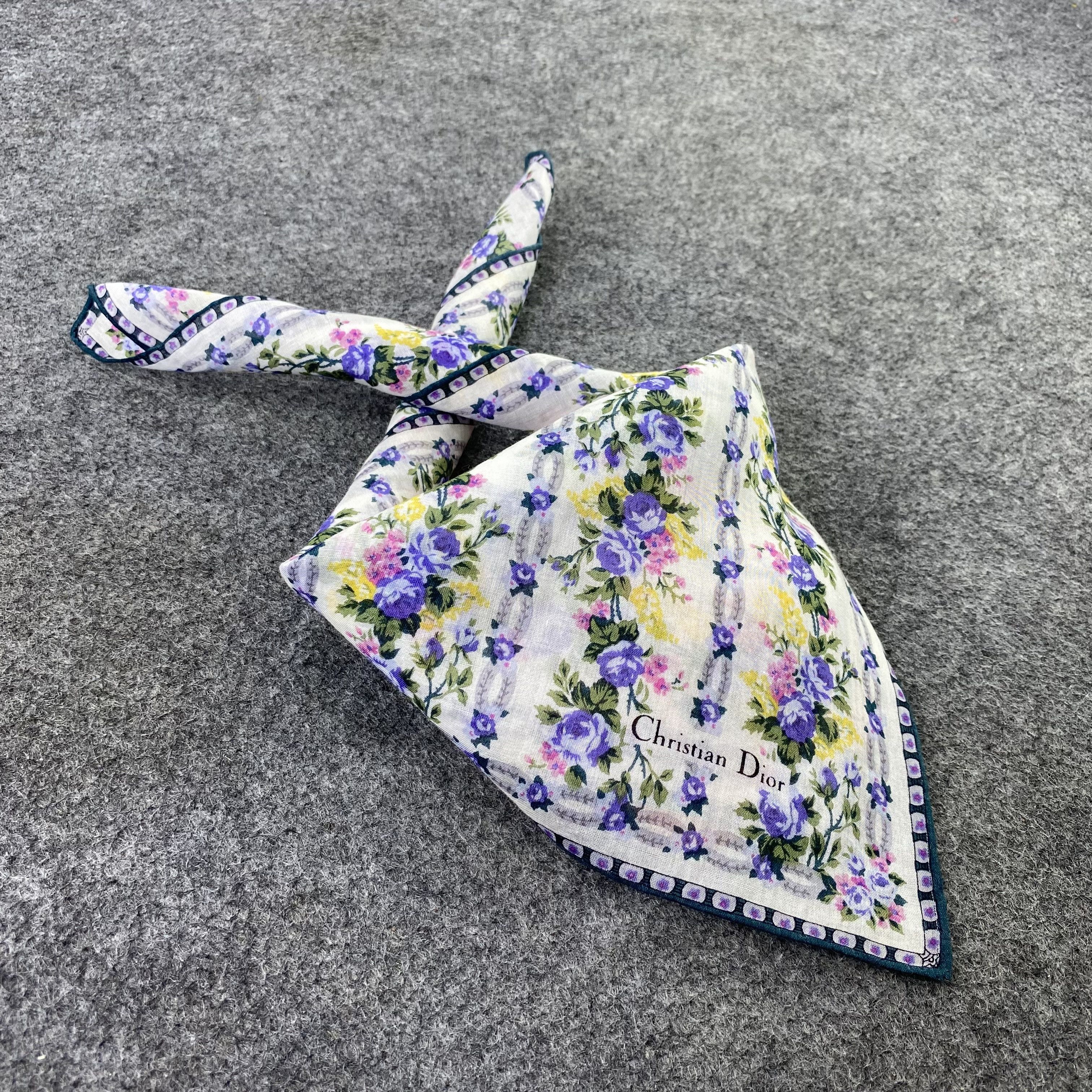 Christian Dior Handkerchief / Bandana / Neckerchief -B710