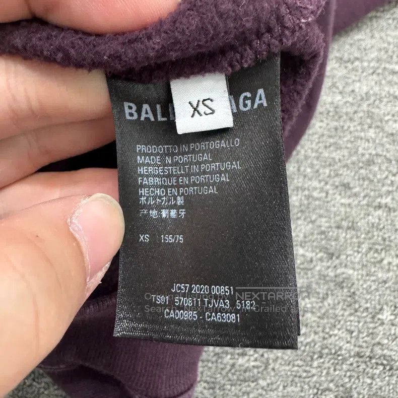 Balenciaga Balenciaga Letter Print Hooded Sweatshirt Size US XS / EU 42 / 0 - 3 Thumbnail