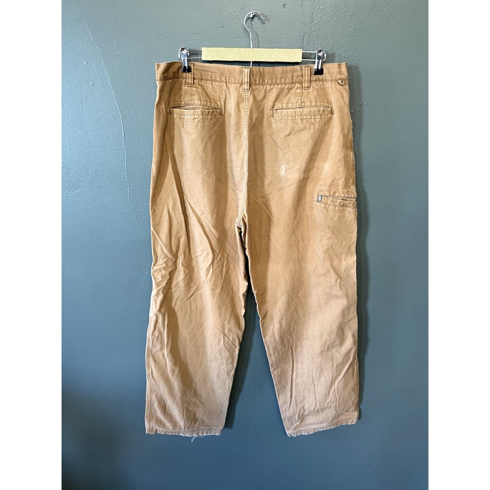 Vintage REI Mens Khaki Canvas Cotton Pants Straight Leg 38 x 32 Beige Vintage? (no) Size US 38 / EU 54 - 2 Thumbnail
