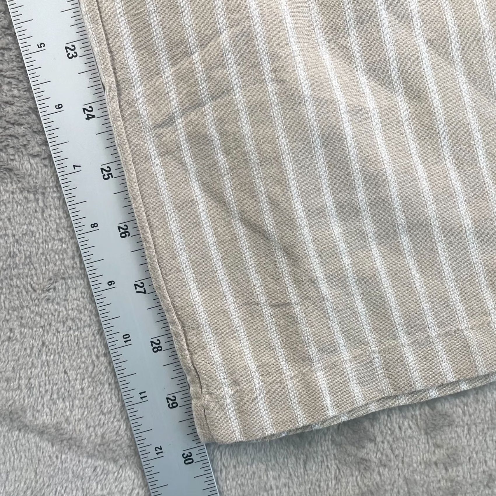 Essentials Amazon Essentials Wide Leg Pants Women Large Beige Linen Blend Drawstring NWT Size 36" / US 14 / IT 50 - 6 Thumbnail