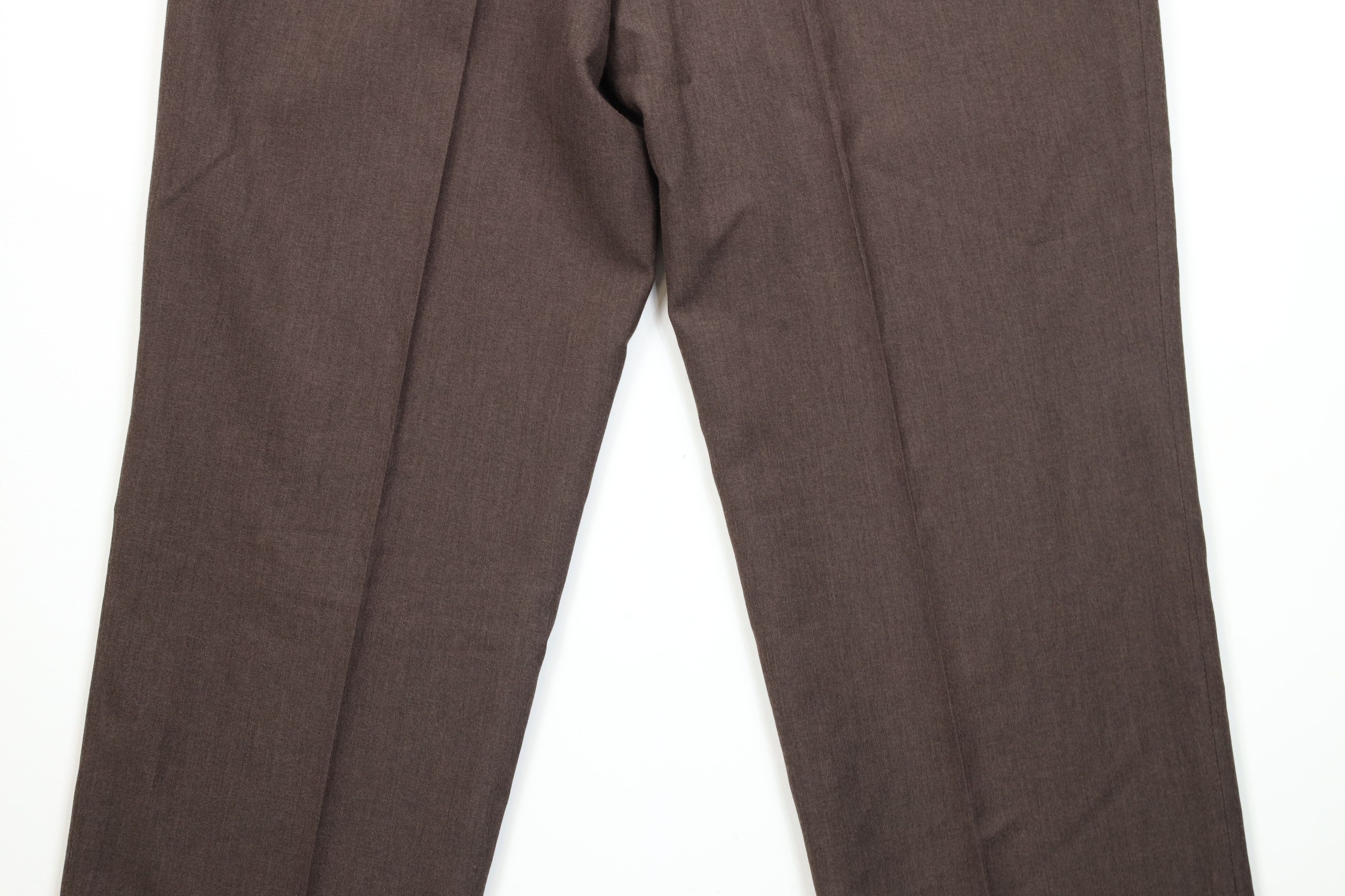 Vintage Vintage 90s Streetwear Wool Blend Wide Leg Chino Pants Brown Size US 34 / EU 50 - 11 Thumbnail