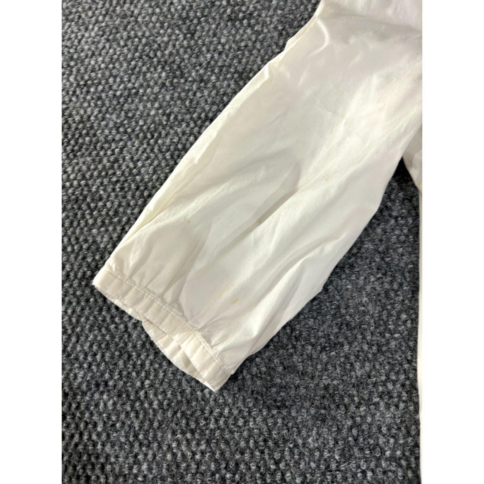 Vintage Chico's Blouse Women 2 White Sheer Embroidered Long Sleeve Round Neck Casual Cotton Button Size XS / US 0-2 / IT 36-38 - 4 Thumbnail