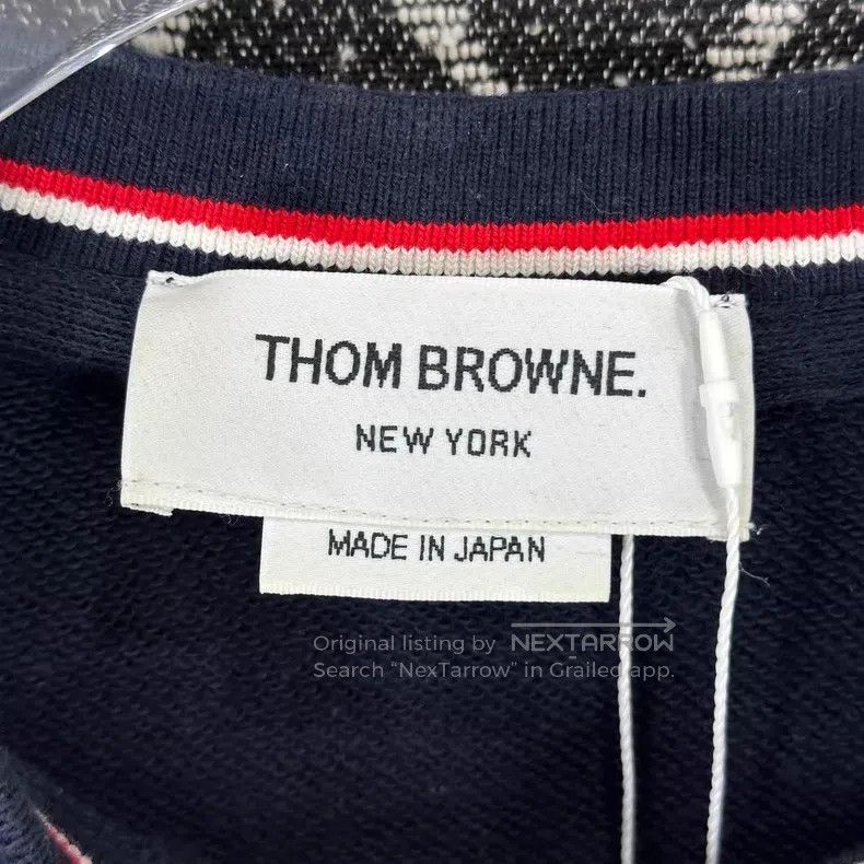 Thom Browne Thom Browne Navy Blue Classic Hoodie Size US L / EU 52-54 / 3 - 3 Thumbnail