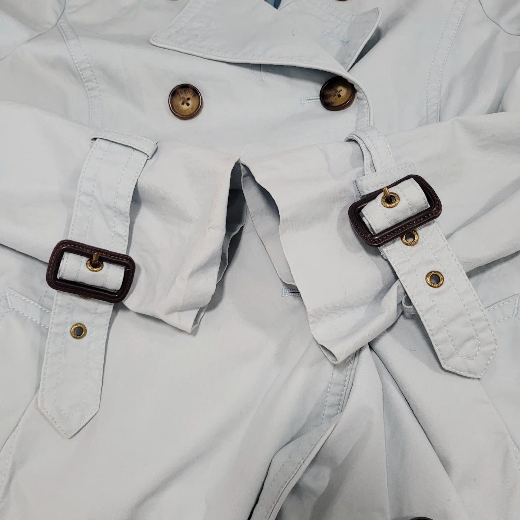 Doublet Teenie Weenie Blue Double Breasted Pearl Buttons Belted Coat US M 165/88A Size M / US 6-8 / IT 42-44 - 6 Thumbnail