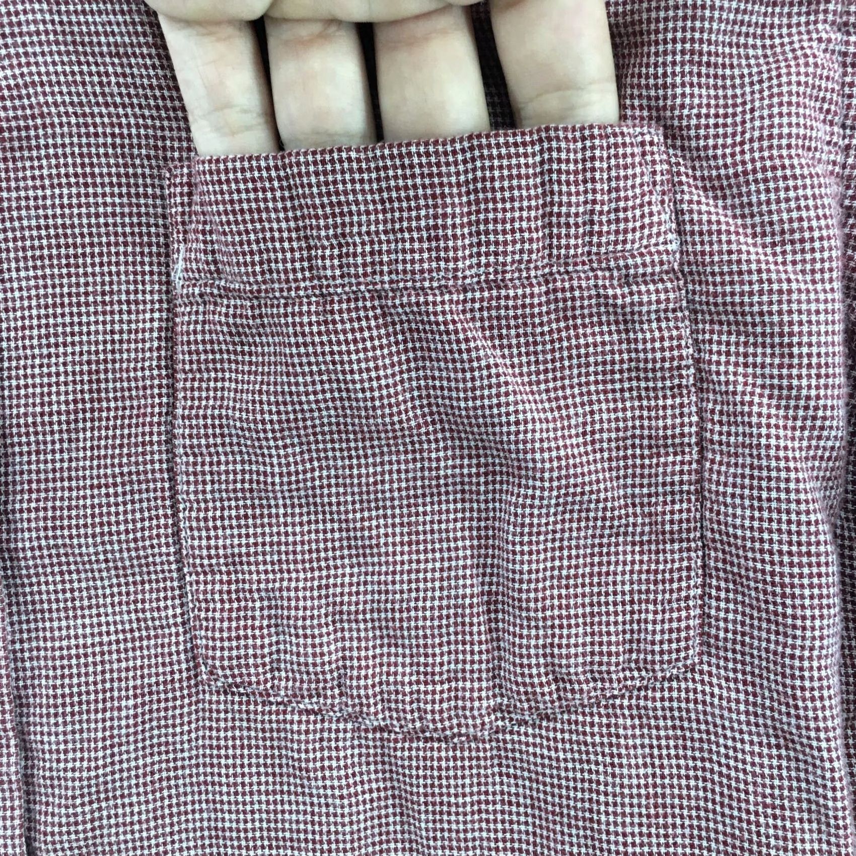 Banana Republic Banana Republic Button-Up Long Sleeve Shirt Mens L Red Cotton Collared Pocket Shirt Size US L / EU 52-54 / 3 - 5 Thumbnail