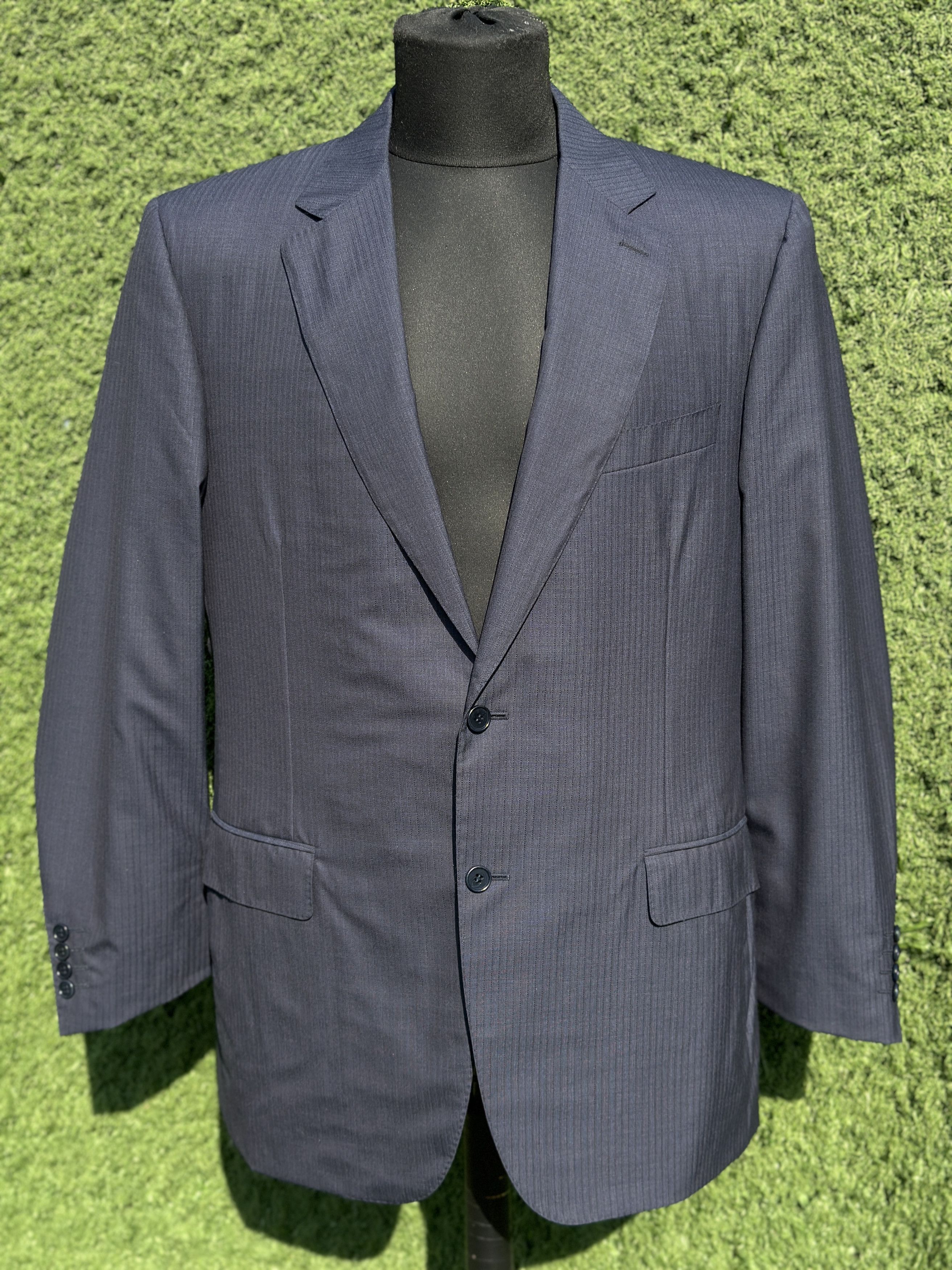 Canali Canali Sir Montreux Wool Blazer Jacket Navy EU 54 Size 54R - 8 Thumbnail
