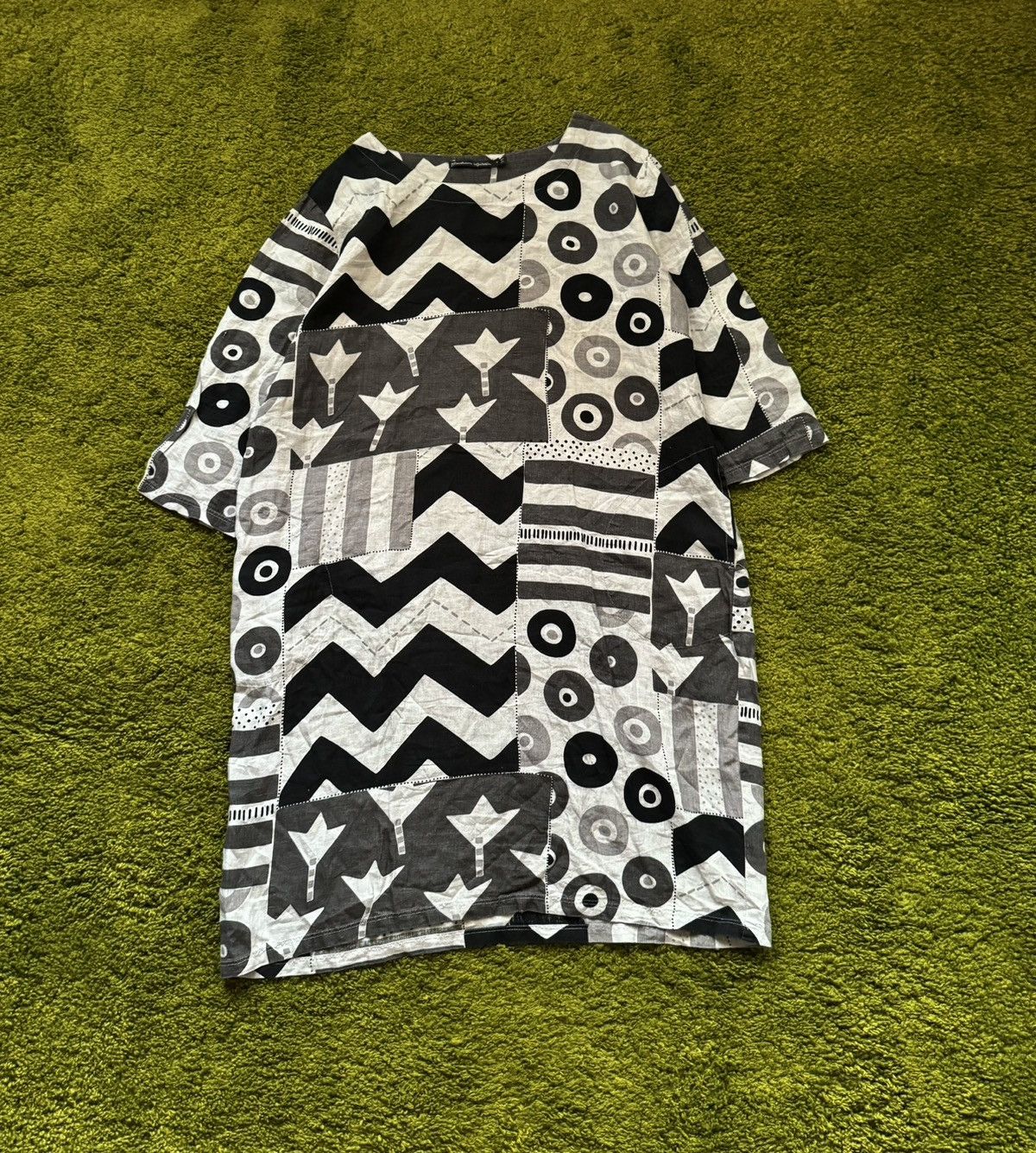 Gudrun Sjoden 100% linen graphic dress