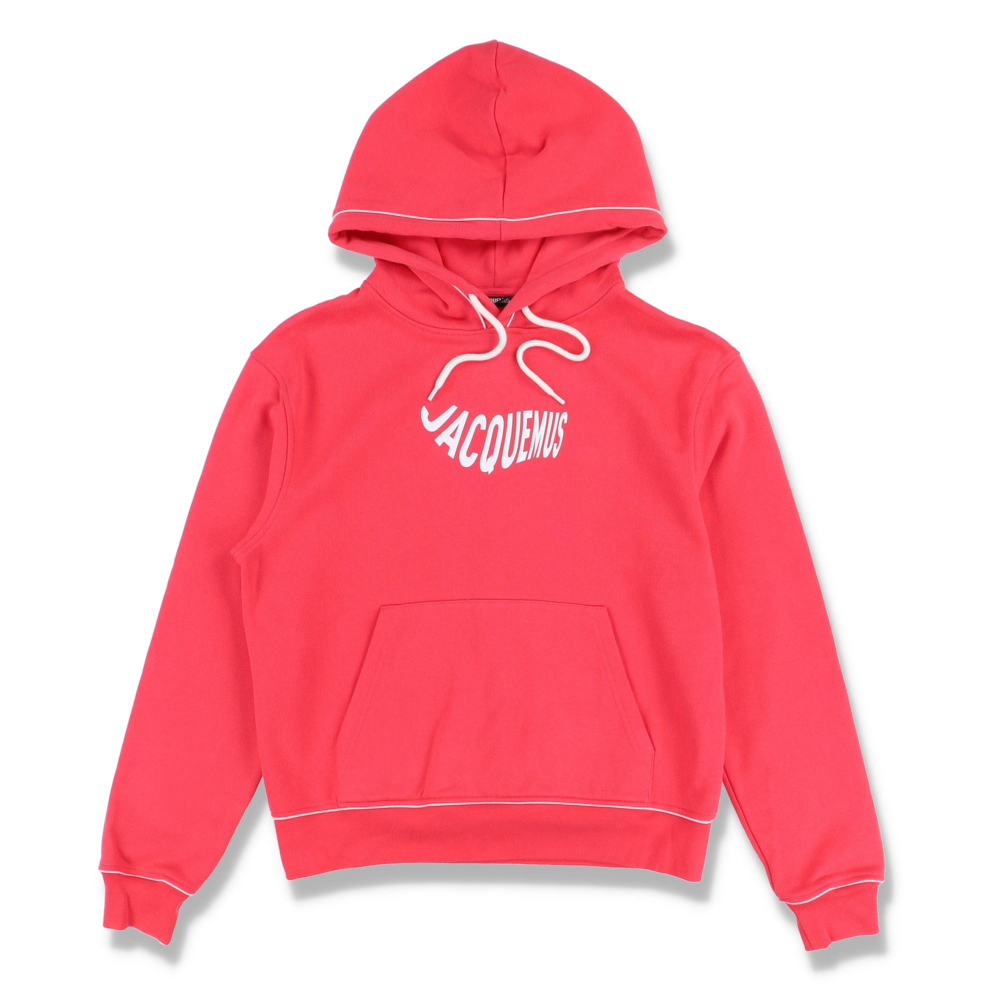 Jacquemus Pink Le Sweatshirt Vague Wave Logo Hoodie Size XS / US 0-2 / IT 36-38 - 6 Thumbnail