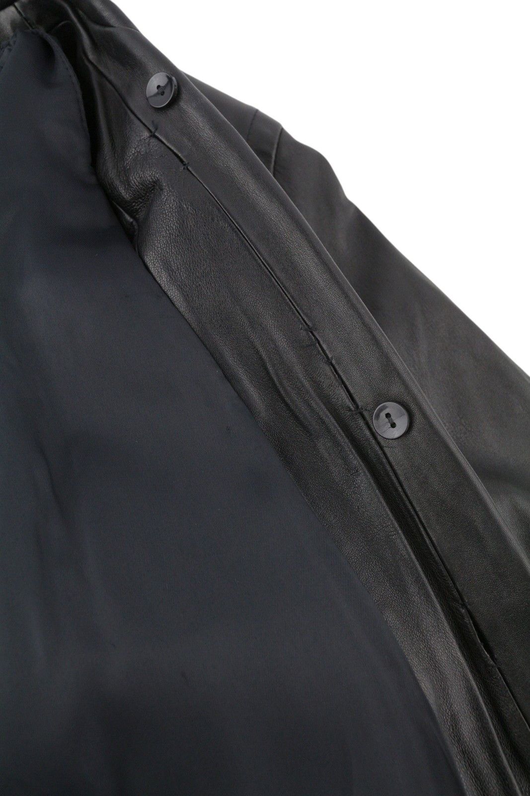 Marina Rinaldi M Vintage Black Leather Removable Lining Mid-Length 86460 Size M / US 6-8 / IT 42-44 - 7 Thumbnail