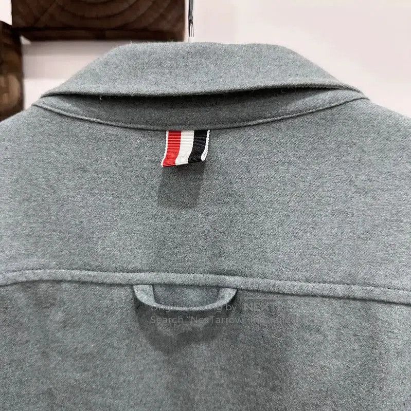 Thom Browne Thom Browne Gray-Blue Wool Blend Cardigan . Size US XXL / EU 58 / 5 - 8 Thumbnail