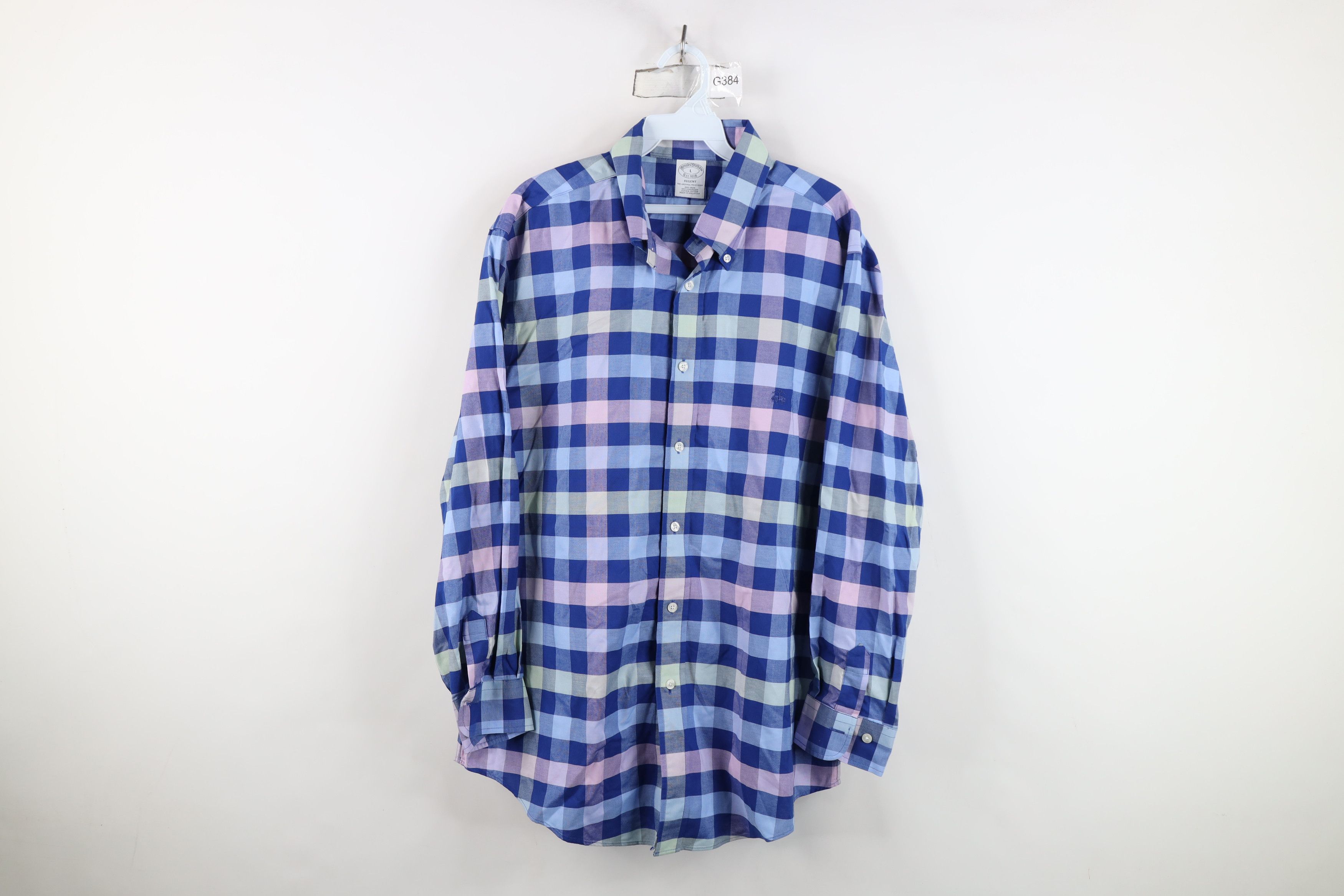 Brooks Brothers Vintage Brooks Brothers Cotton Button Down Shirt Plaid Size US L / EU 52-54 / 3 - 1 Thumbnail